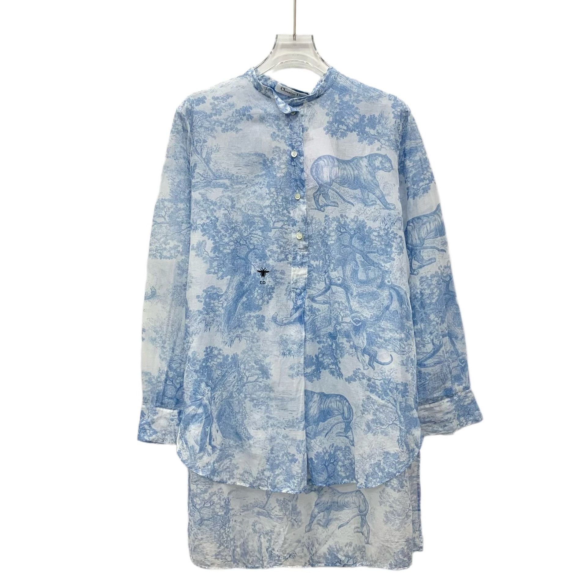 Dior Dior Toile de Jouy Jungle Print Shirt FR 38 Size S / US 4 / IT 40 - 2 Thumbnail
