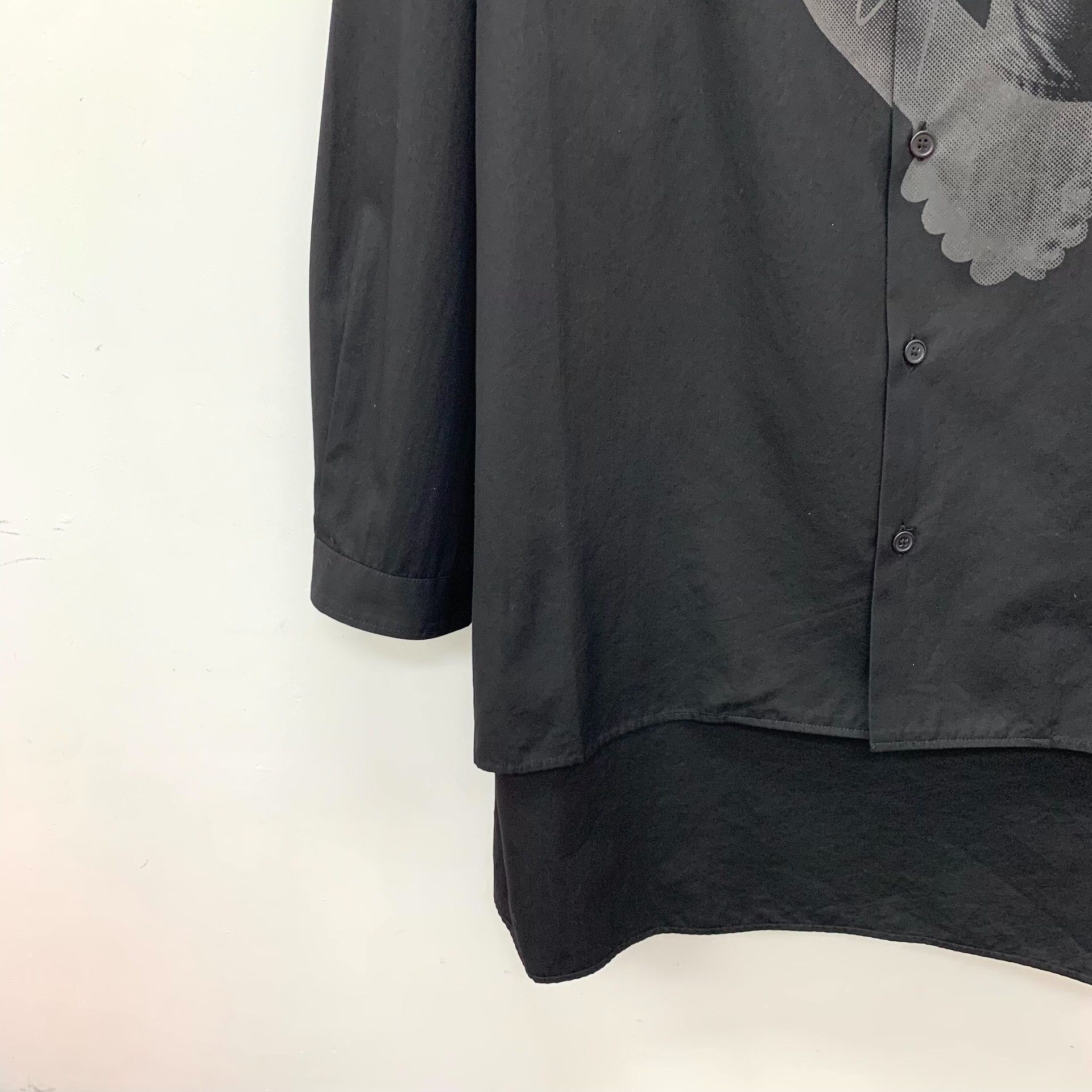 Yohji Yamamoto Yohji Yamamoto Black Scandal Handshake Shirt Size 2 Size US M / EU 48-50 / 2 - 5 Thumbnail