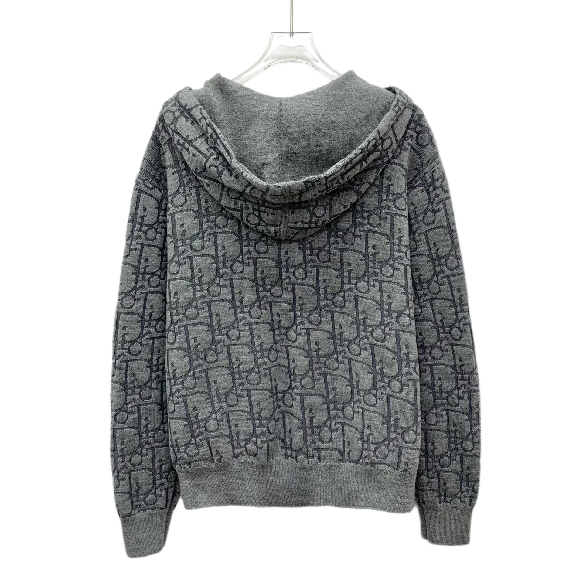 Dior Dior Oblique Monogram Wool Zip-Up Hoodie FR 36 Size XS / US 0-2 / IT 36-38 - 3 Thumbnail