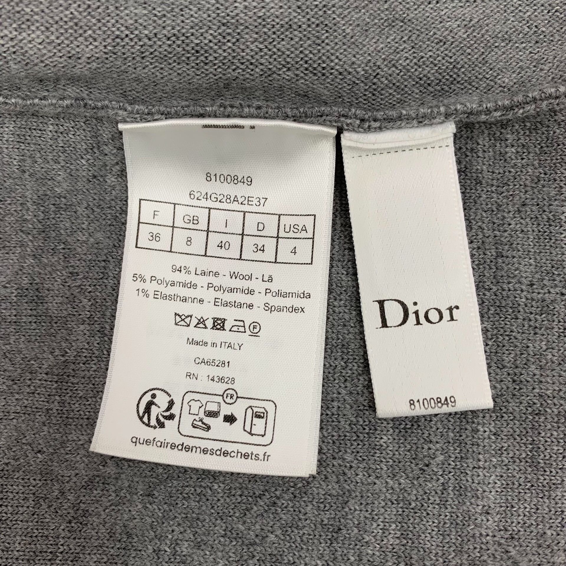 Dior Dior Oblique Monogram Wool Zip-Up Hoodie FR 36 Size XS / US 0-2 / IT 36-38 - 9 Thumbnail