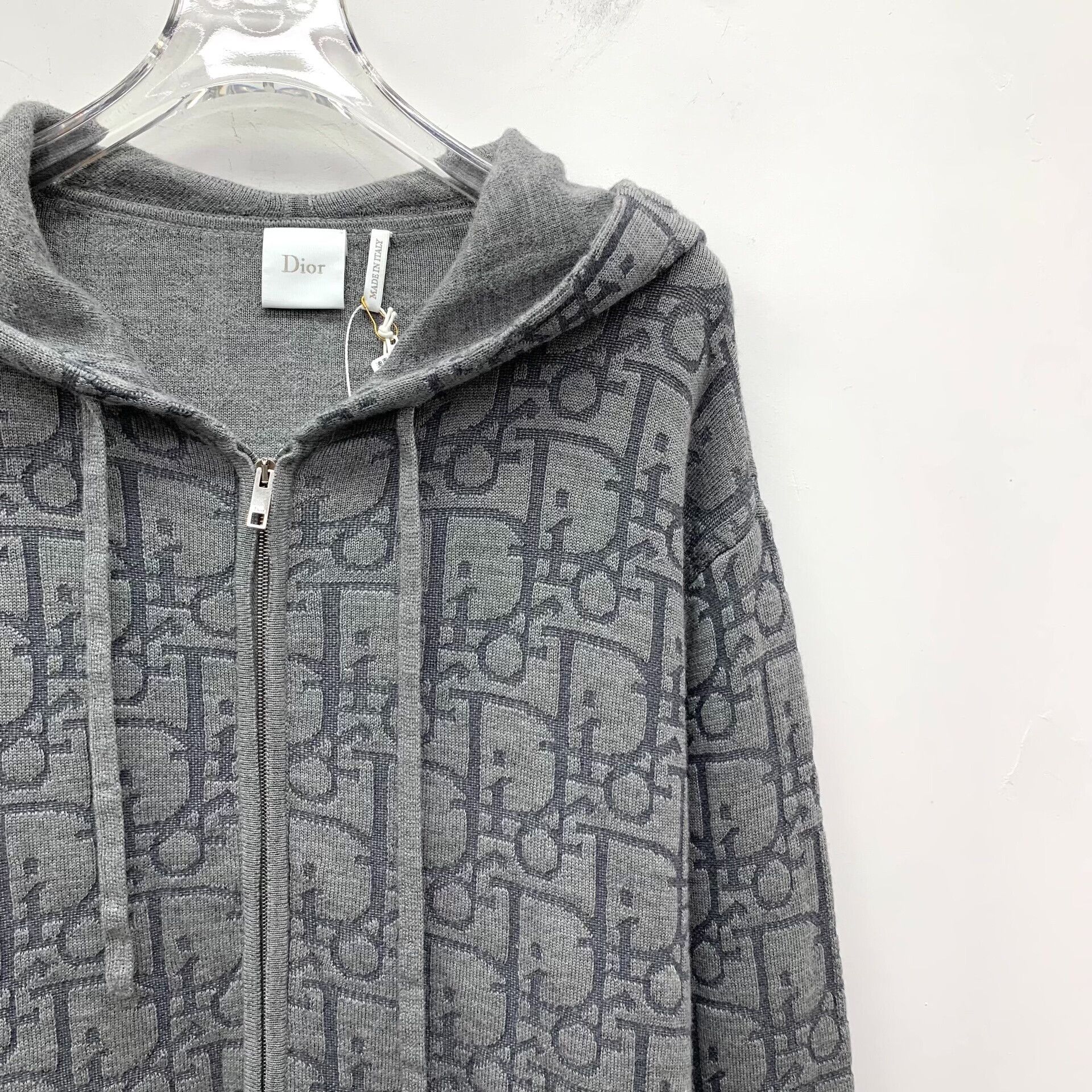 Dior Dior Oblique Monogram Wool Zip-Up Hoodie FR 36 Size XS / US 0-2 / IT 36-38 - 4 Thumbnail