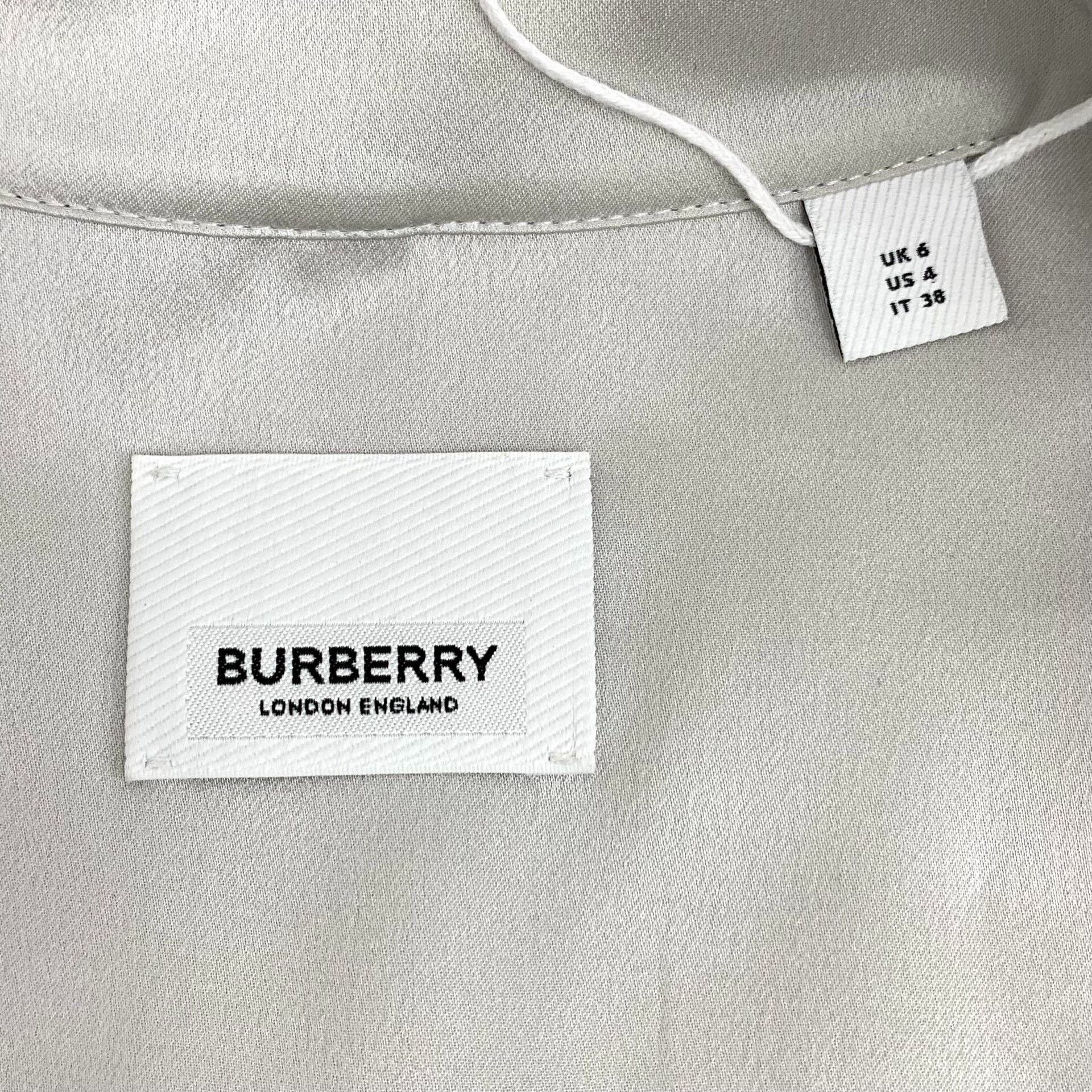 Burberry Burberry Silk Piping Long Sleeve Shirt IT 38 Size XS / US 0-2 / IT 36-38 - 6 Thumbnail