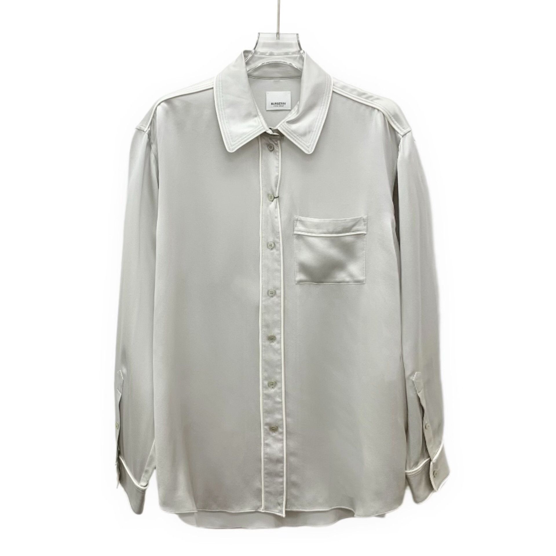 Burberry Burberry Silk Piping Long Sleeve Shirt IT 38 Size XS / US 0-2 / IT 36-38 - 2 Thumbnail