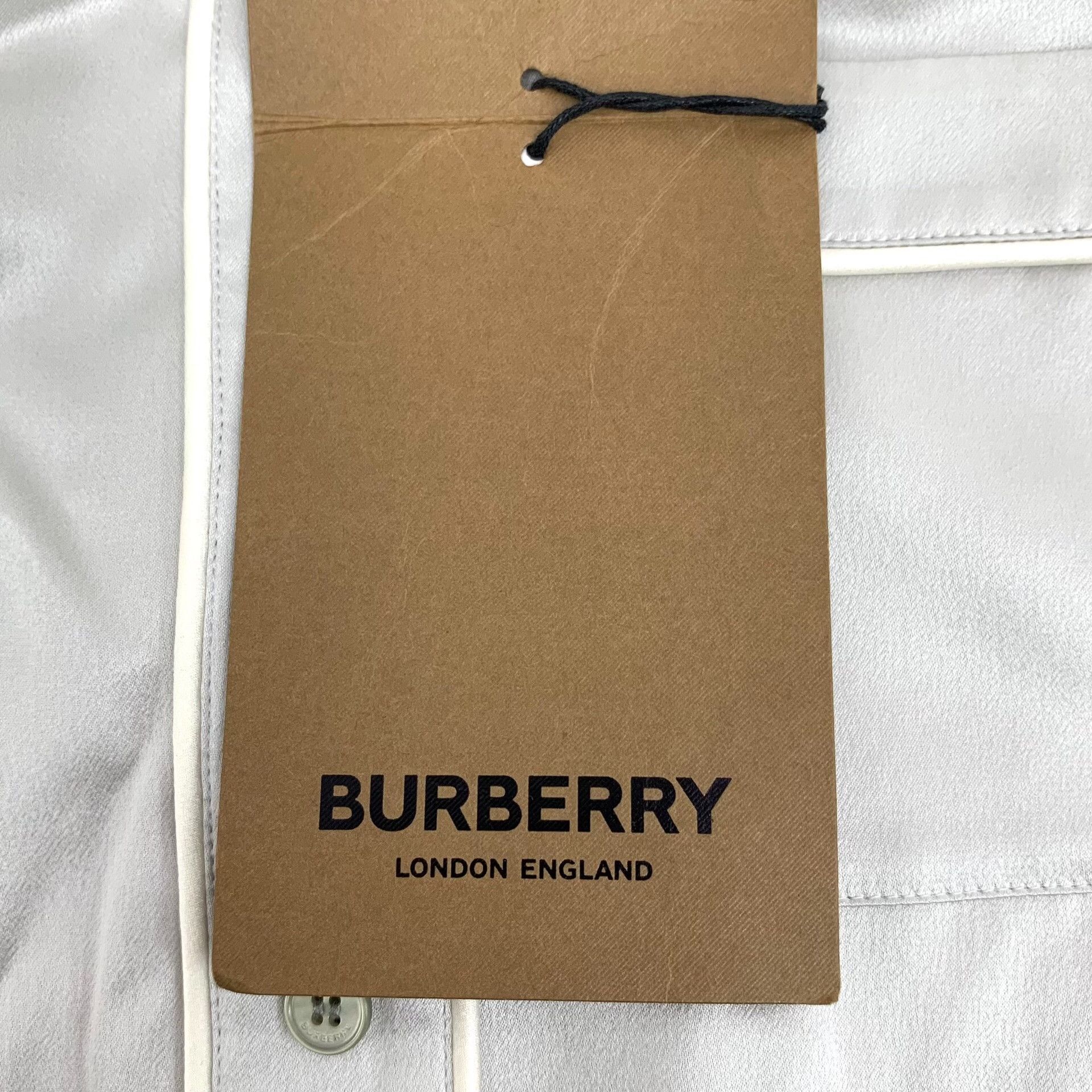 Burberry Burberry Silk Piping Long Sleeve Shirt IT 38 Size XS / US 0-2 / IT 36-38 - 7 Thumbnail
