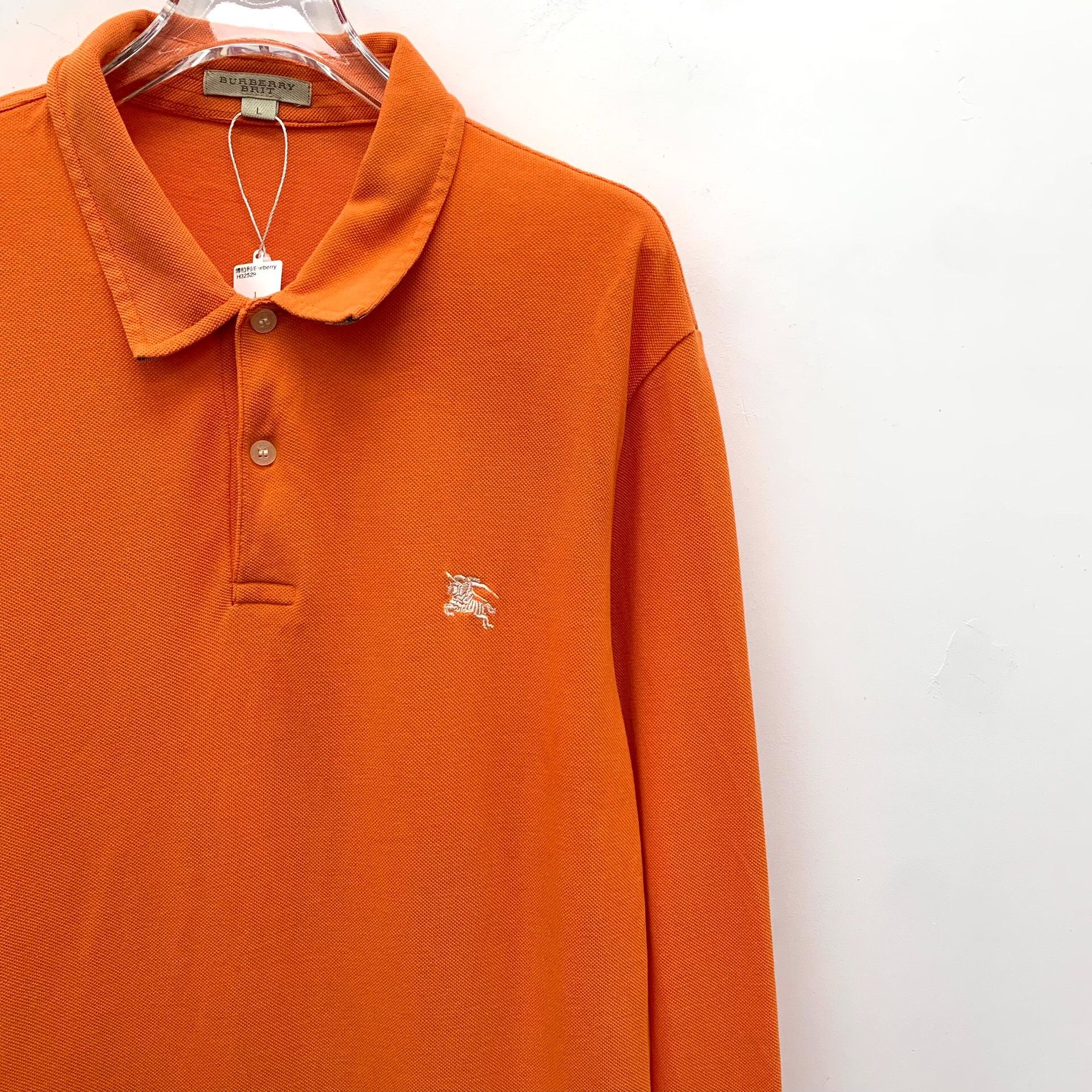 Burberry Burberry Brit Orange Knight Polo L Size US L / EU 52-54 / 3 - 4 Thumbnail