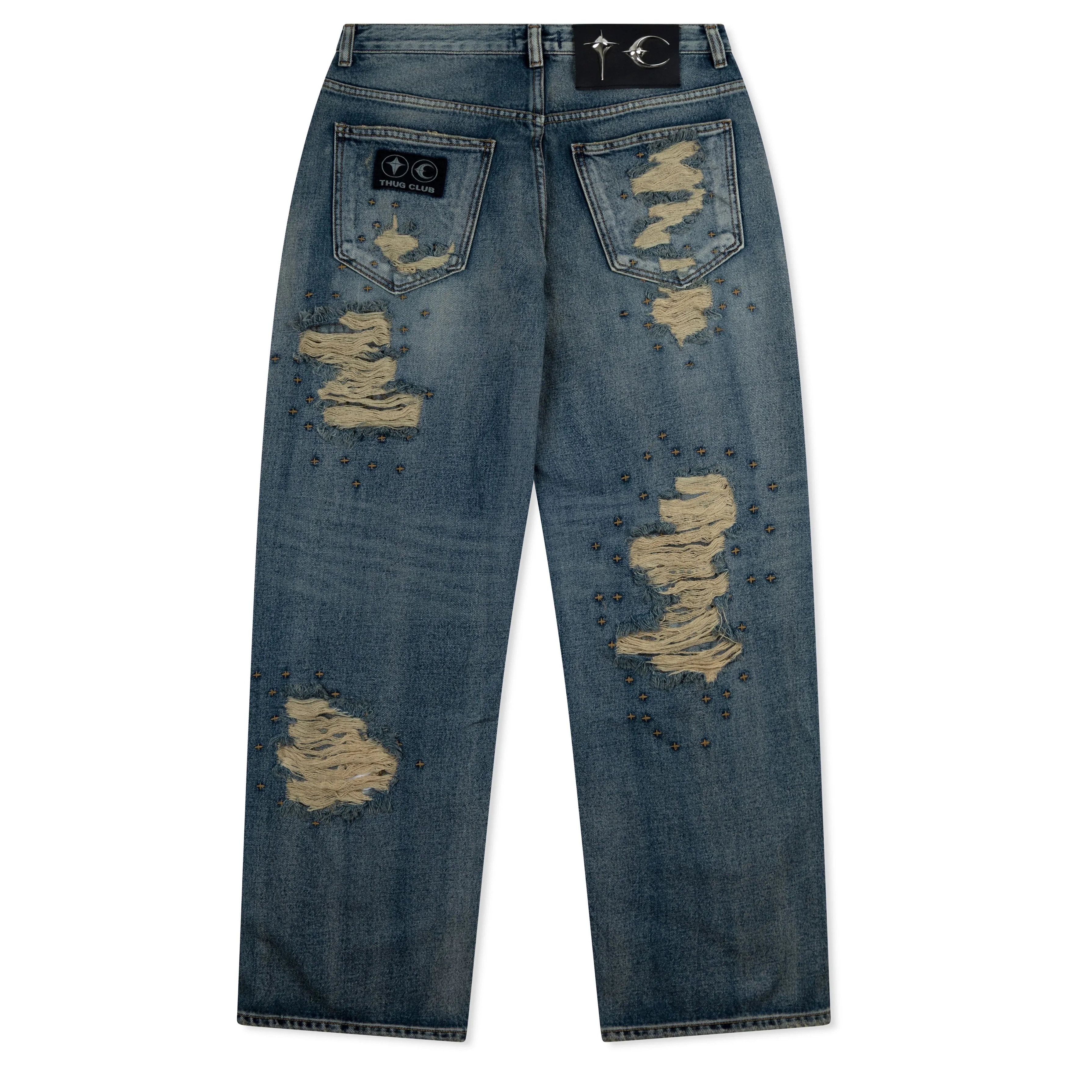 Thug Club Vintage Double Knee Pants Blue Size US 36 / EU 52 - 2 Thumbnail