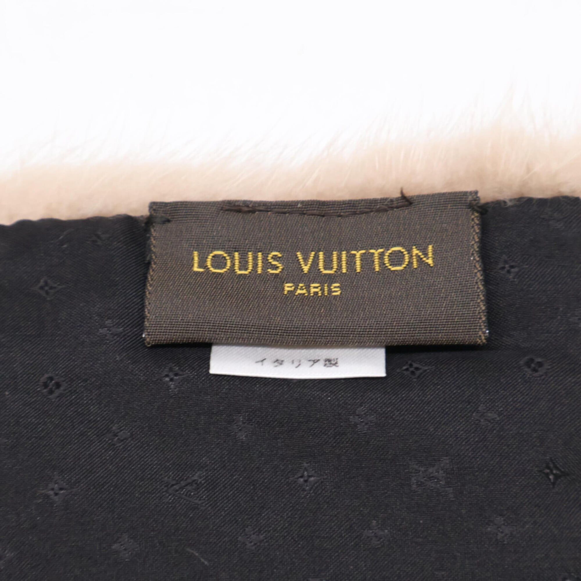 Louis Vuitton LOUIS VUITTON M75761 Echarpe Monogram Mink Tippet Scarf (Beige) - Women's Size ONE SIZE - 8 Thumbnail