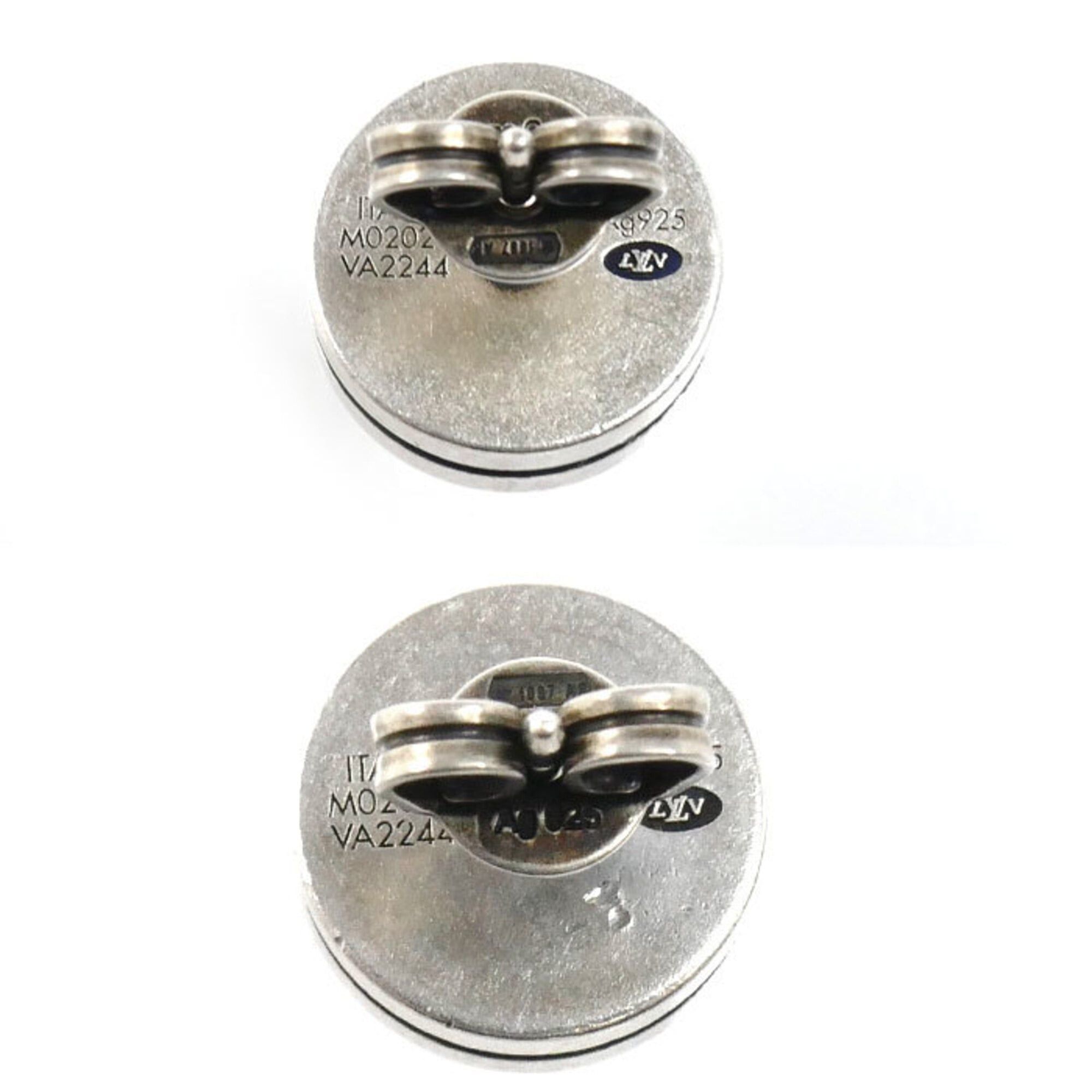 Louis Vuitton LOUIS VUITTON 925 Sterling Silver Earrings LV Tailor 3-Piece Set M02028 9.8g Women's Size ONE SIZE - 4 Thumbnail