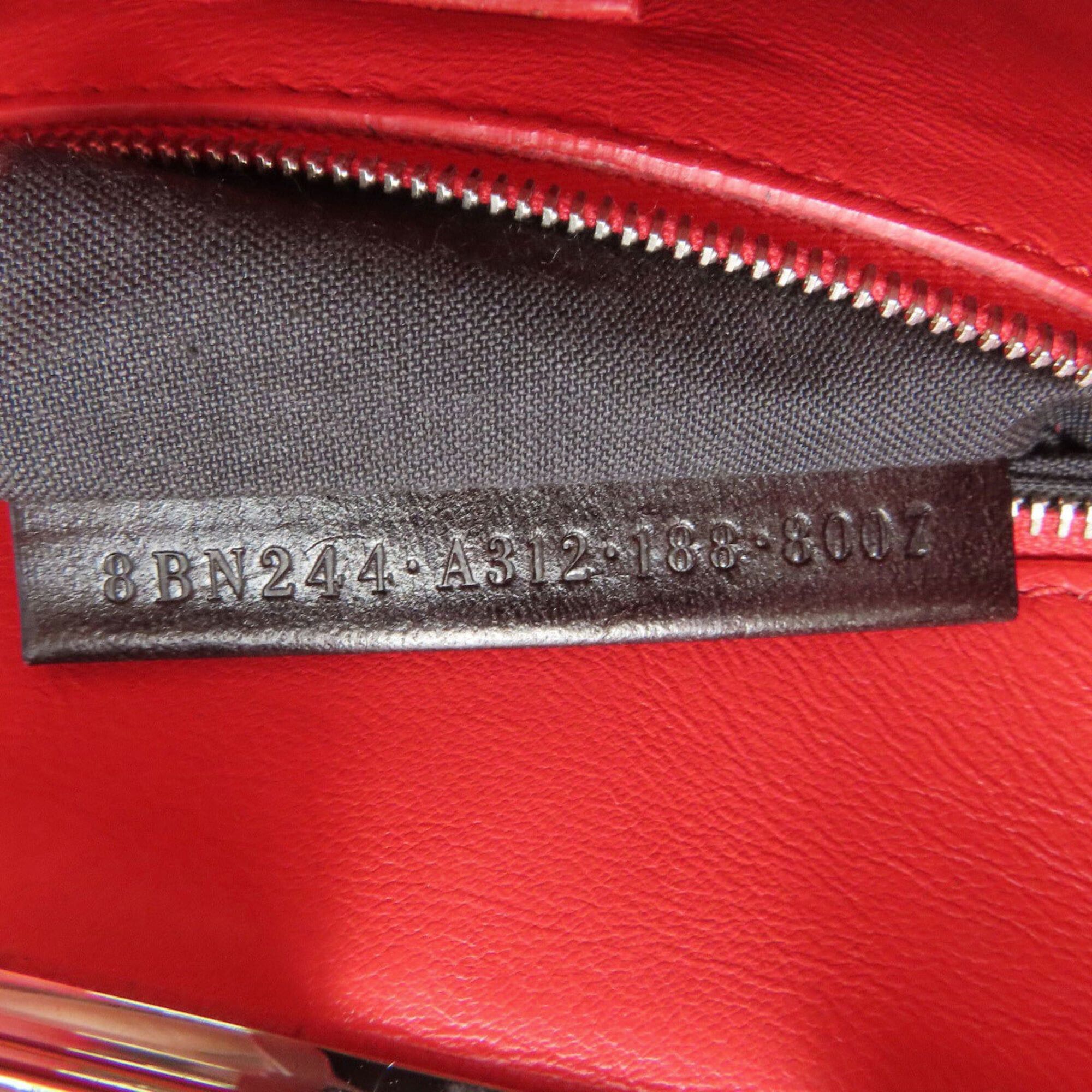 Fendi Fendi Peekaboo Mini 2-Way Handbag, Calfskin, Women's FENDI Size ONE SIZE - 8 Thumbnail