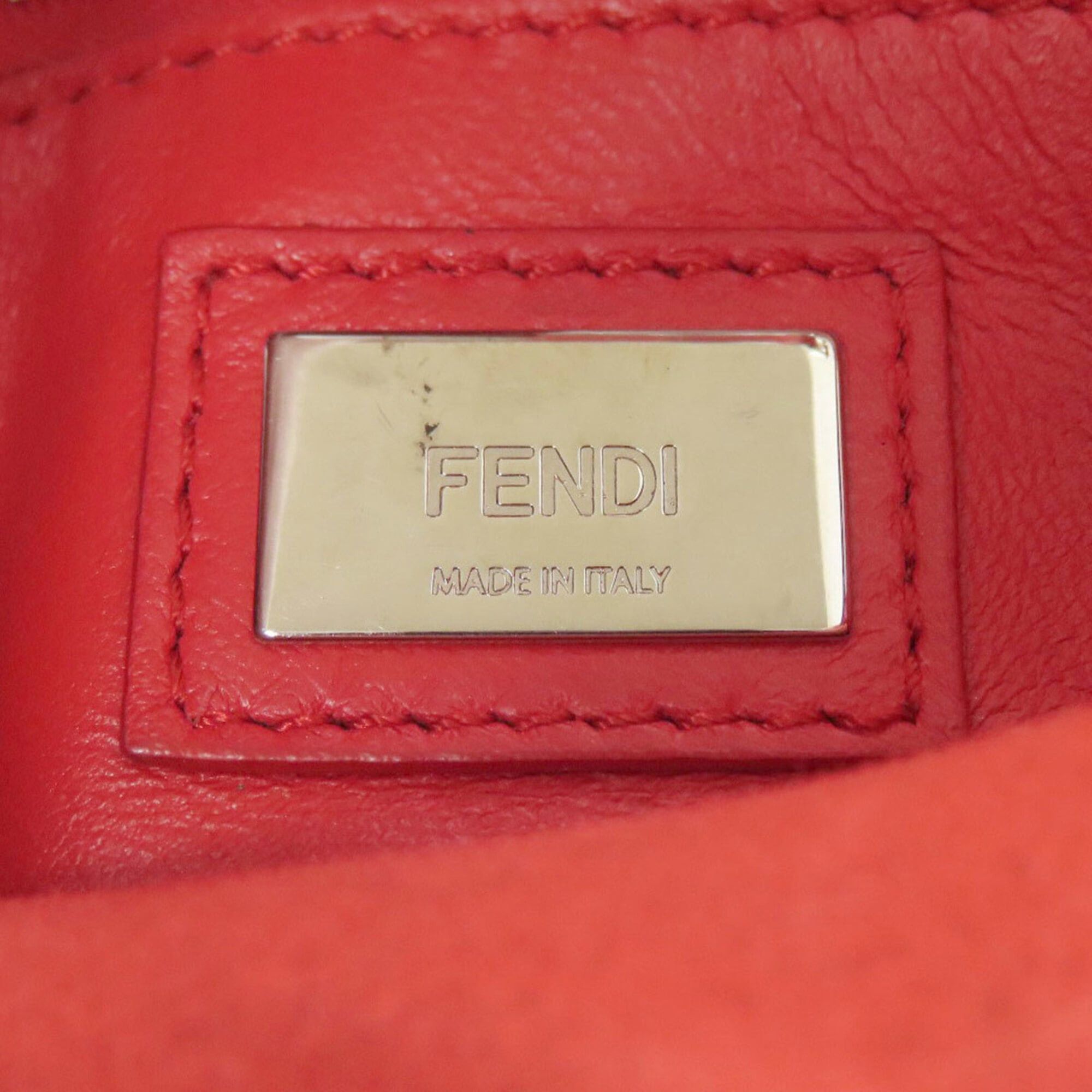 Fendi Fendi Peekaboo Mini 2-Way Handbag, Calfskin, Women's FENDI Size ONE SIZE - 7 Thumbnail