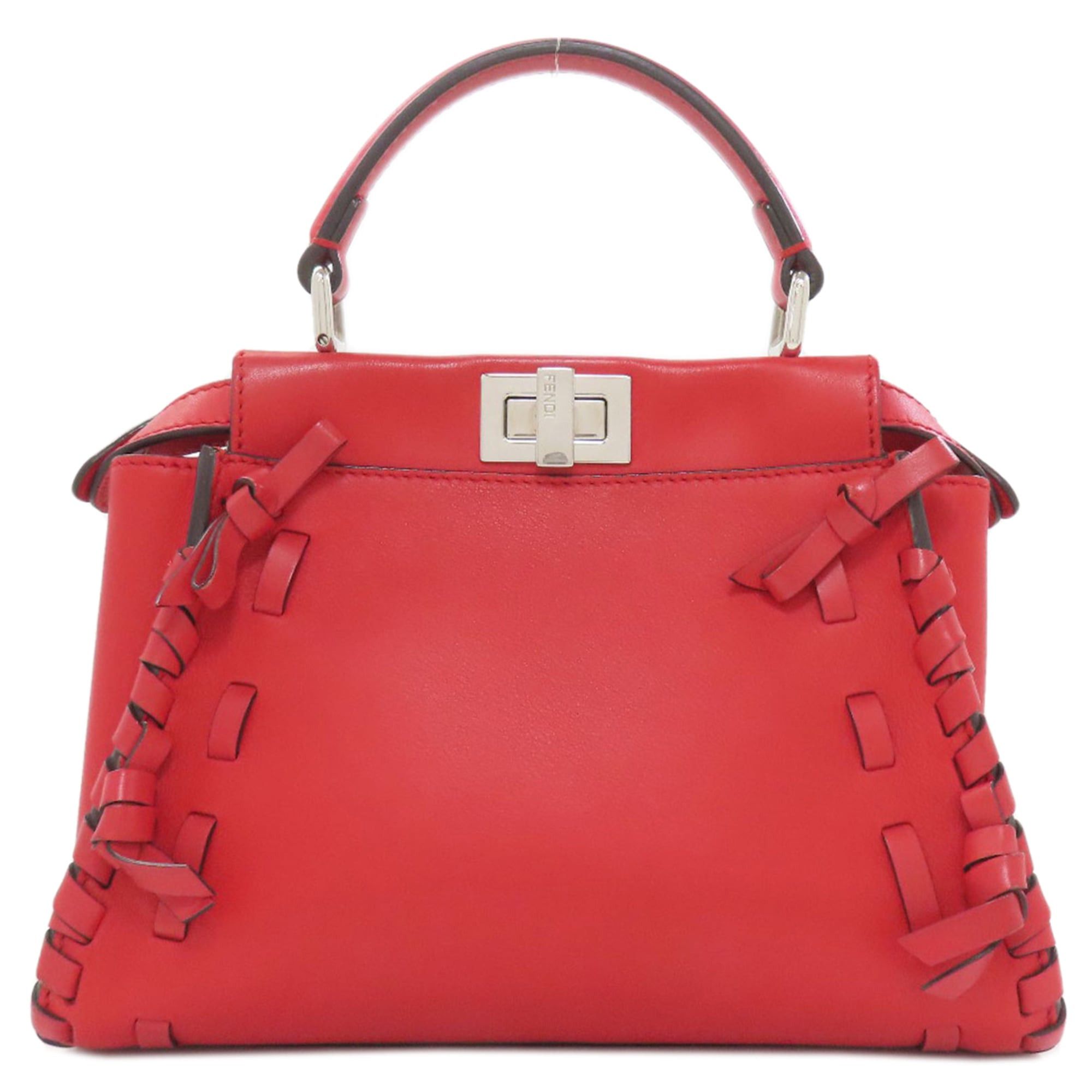 Fendi Fendi Peekaboo Mini 2-Way Handbag, Calfskin, Women's FENDI Size ONE SIZE - 2 Thumbnail