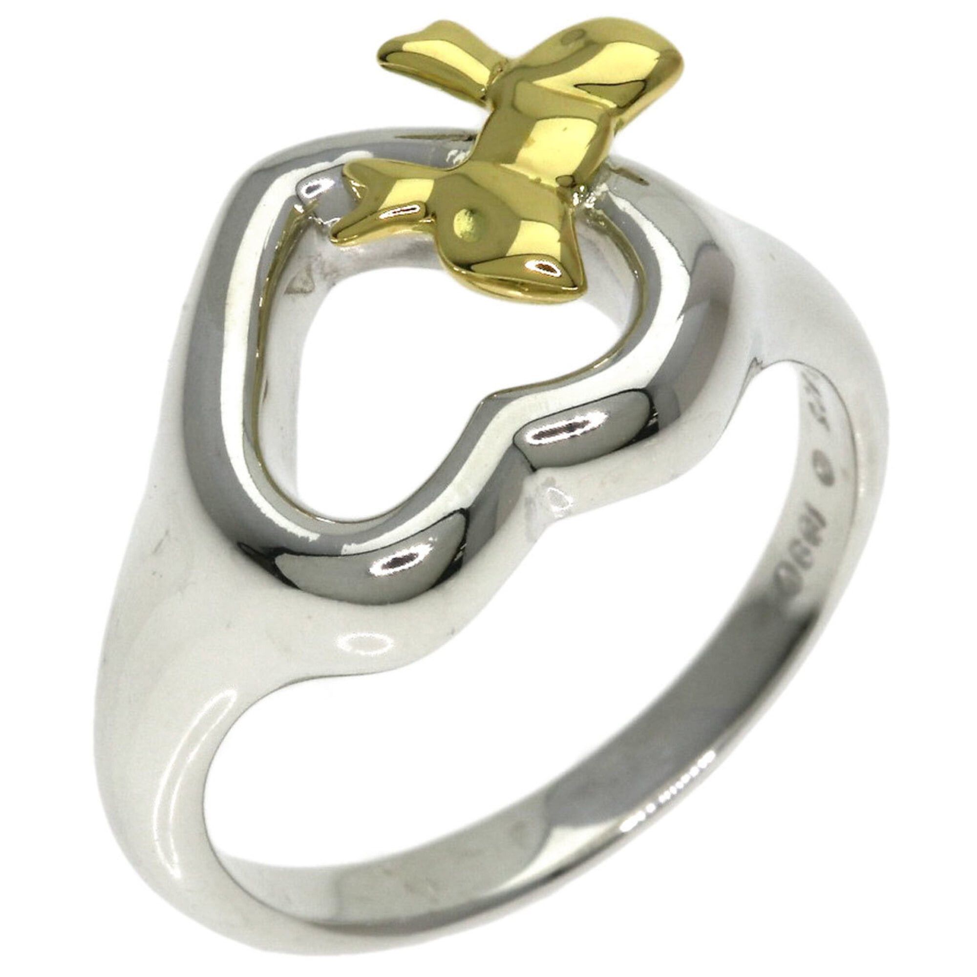 Tiffany & Co. Tiffany & Co. Heart Ribbon Ring - Silver/18K Yellow Gold Women's Size ONE SIZE - 2 Thumbnail
