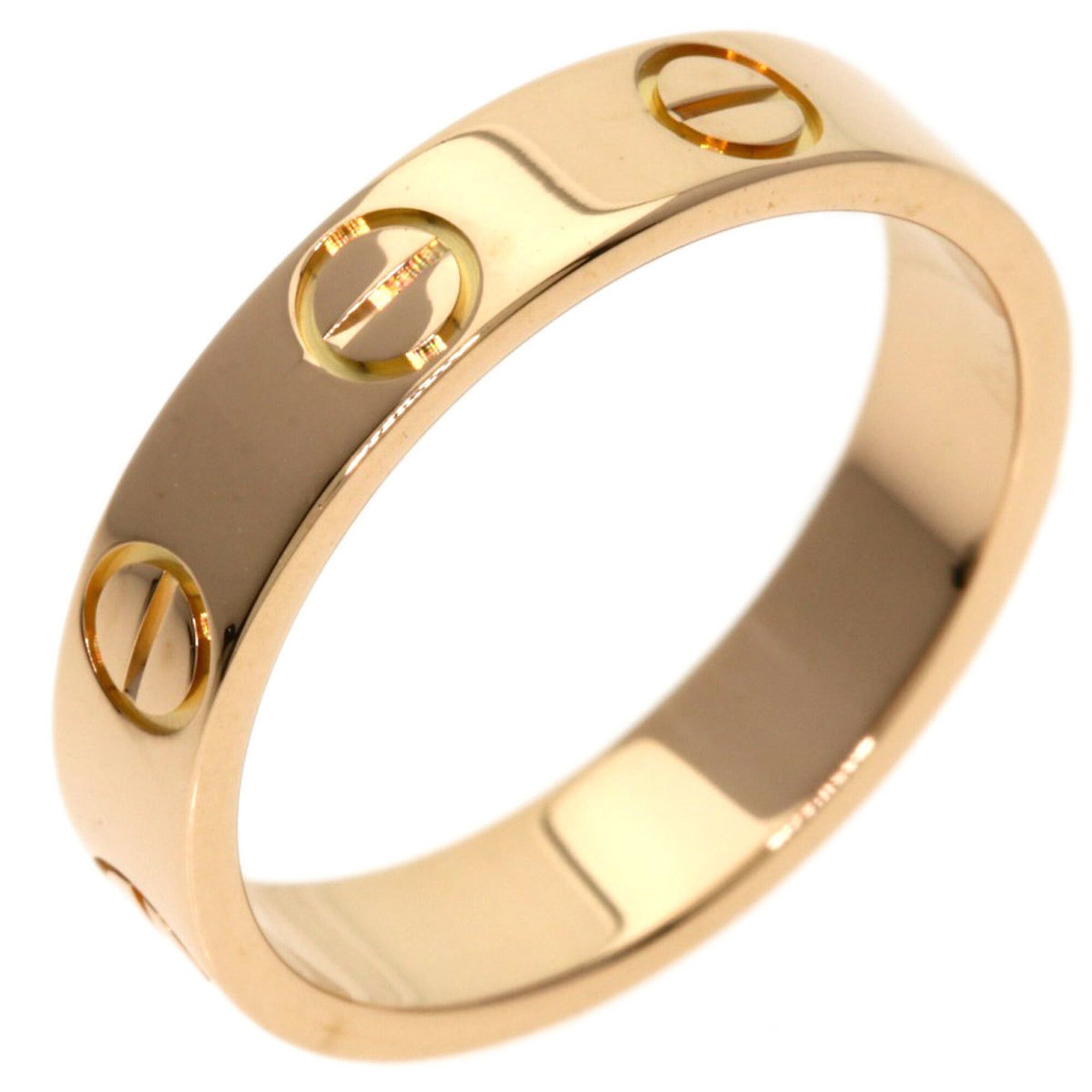 Cartier Cartier Mini Love Ring #46, 18K Pink Gold, Women's Ring, CARTIER Size ONE SIZE - 2 Thumbnail