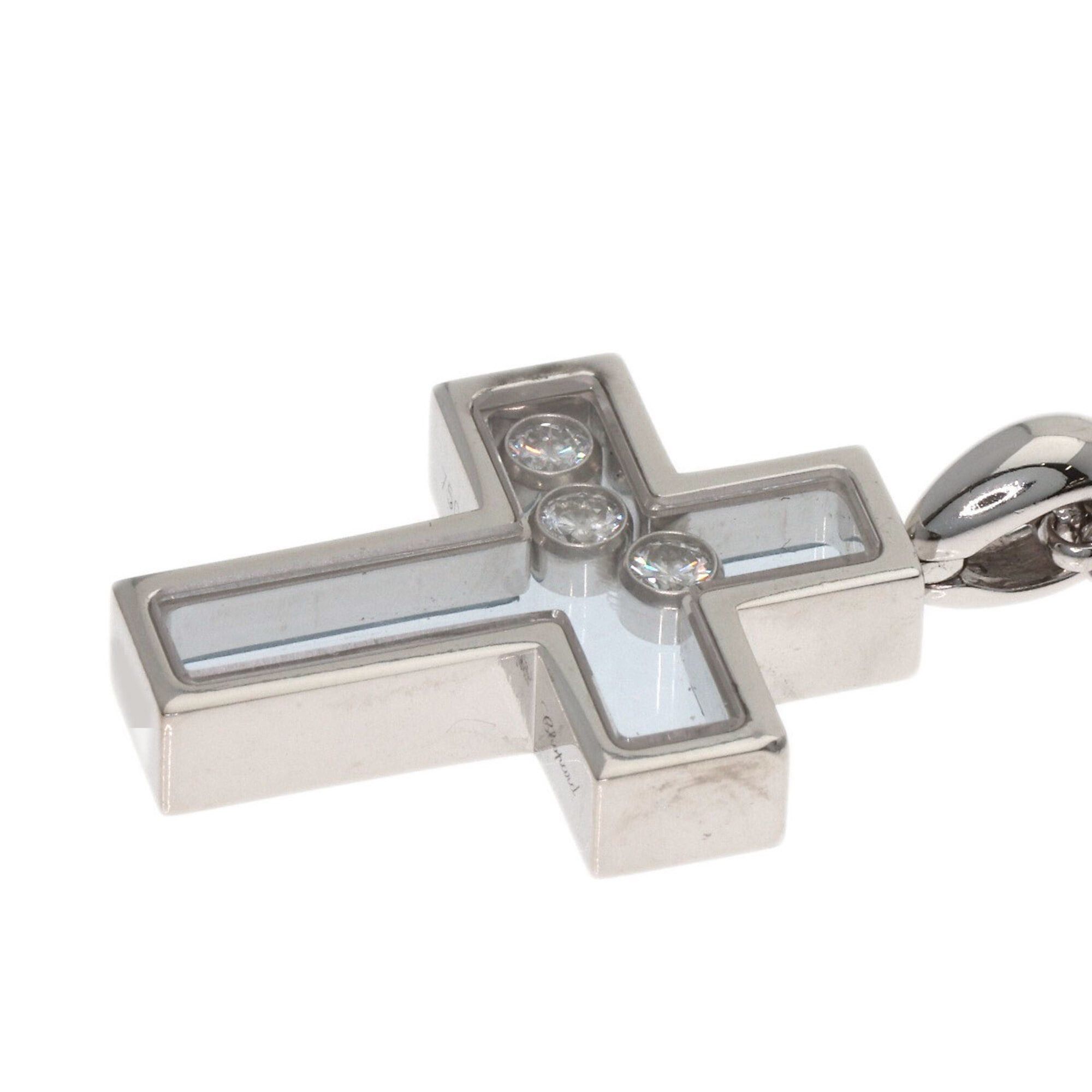 Chopard Chopard Happy Diamonds Cross Necklace 18K White Gold Women's Size ONE SIZE - 9 Thumbnail