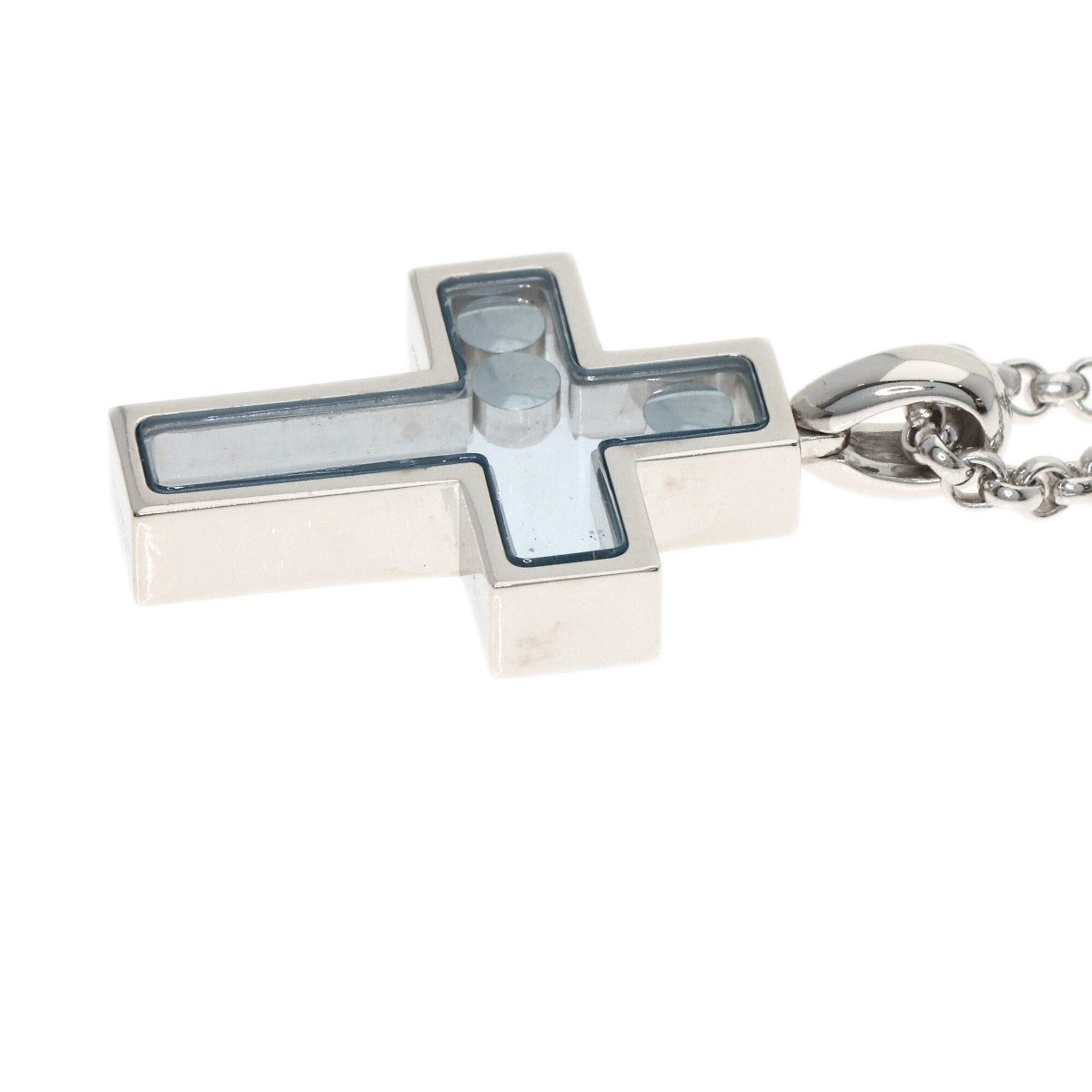 Chopard Chopard Happy Diamonds Cross Necklace 18K White Gold Women's Size ONE SIZE - 6 Thumbnail