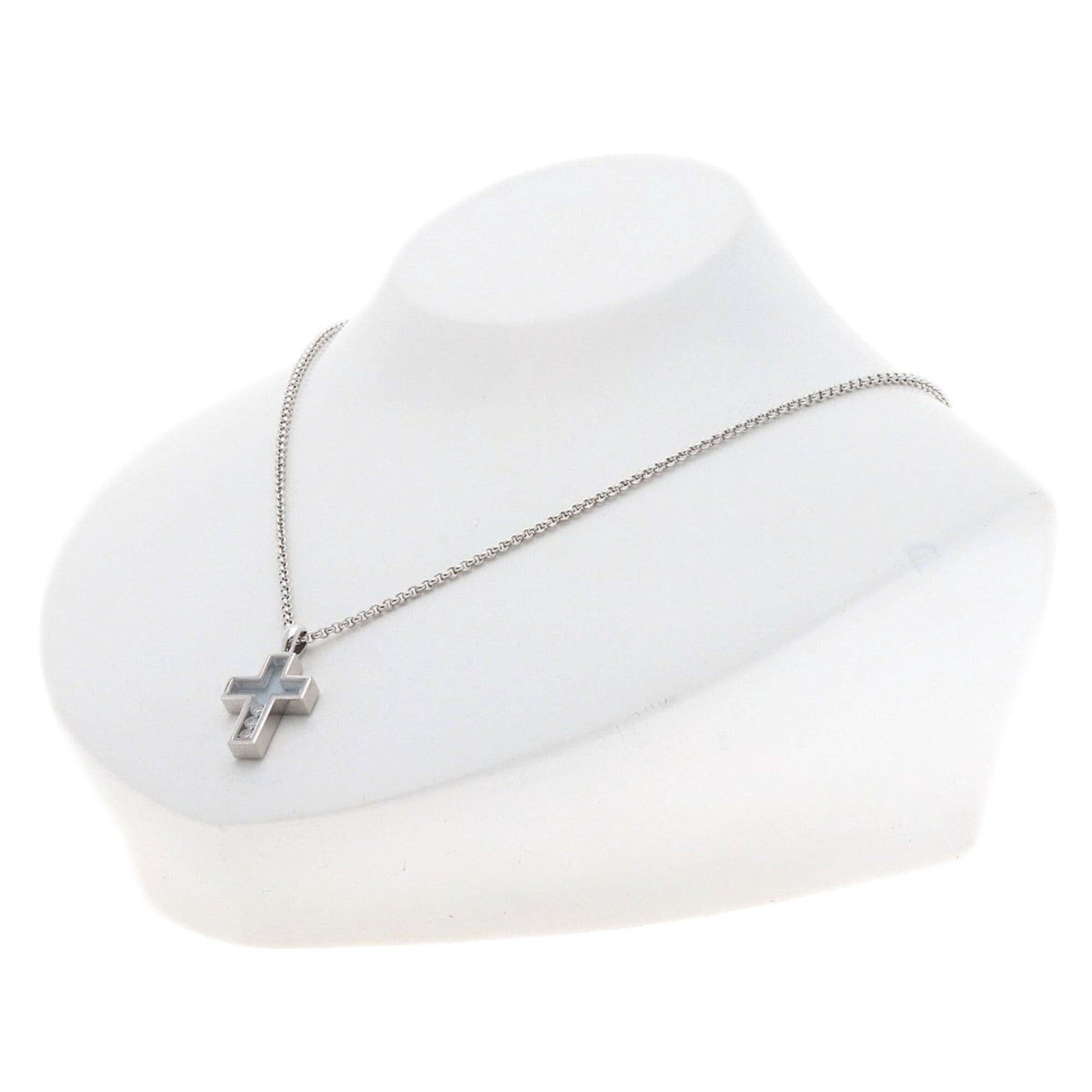 Chopard Chopard Happy Diamonds Cross Necklace 18K White Gold Women's Size ONE SIZE - 5 Thumbnail