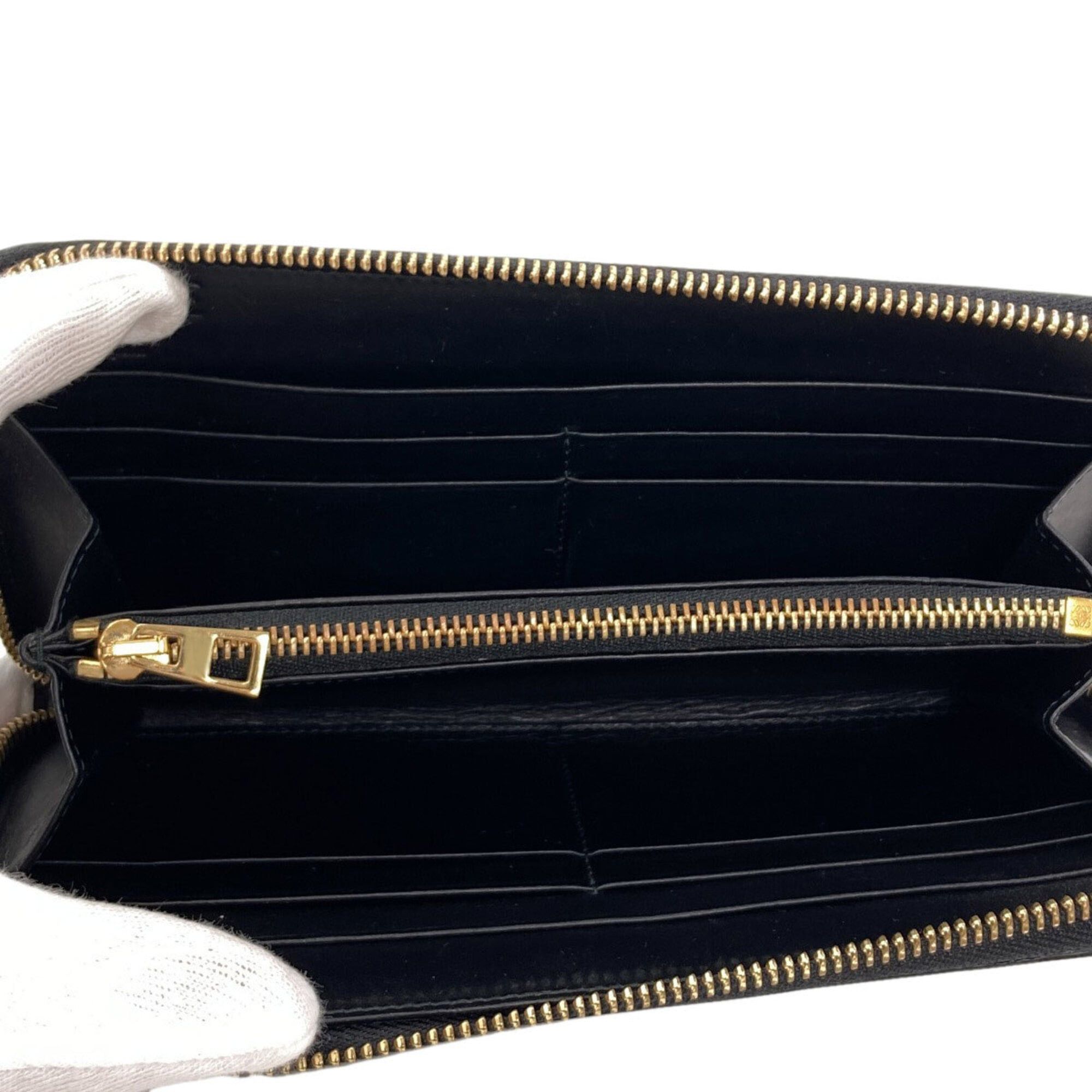 Loewe Loewe Anagram Leather Long Wallet for Women Size ONE SIZE - 4 Thumbnail