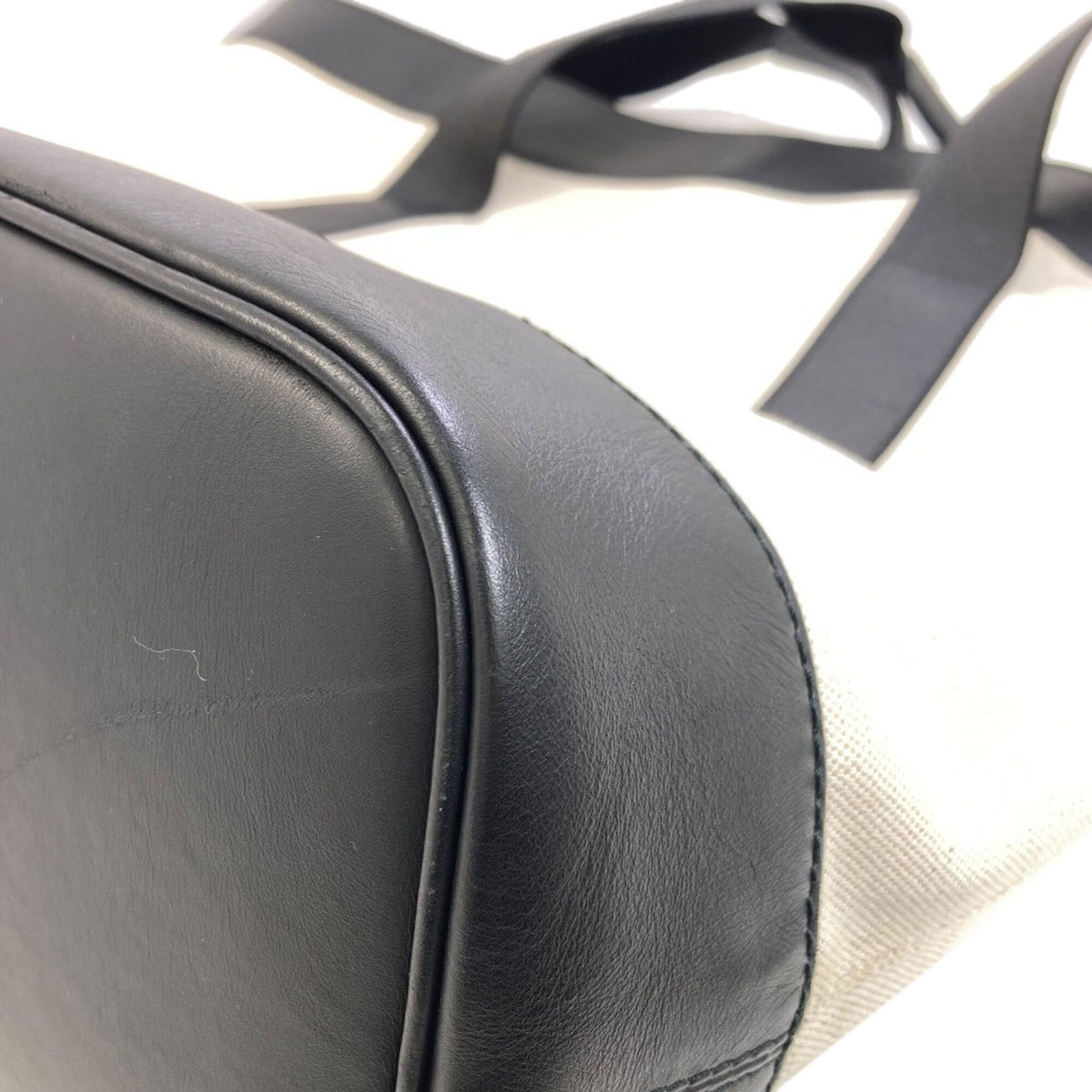 Balenciaga Balenciaga 374767 Navy Tote Bag, Canvas/Leather, Women's BALENCIAGA Size ONE SIZE - 20 Thumbnail