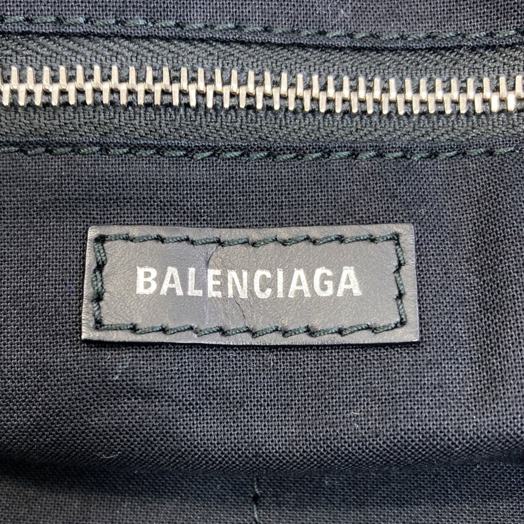 Balenciaga Balenciaga 374767 Navy Tote Bag, Canvas/Leather, Women's BALENCIAGA Size ONE SIZE - 6 Thumbnail