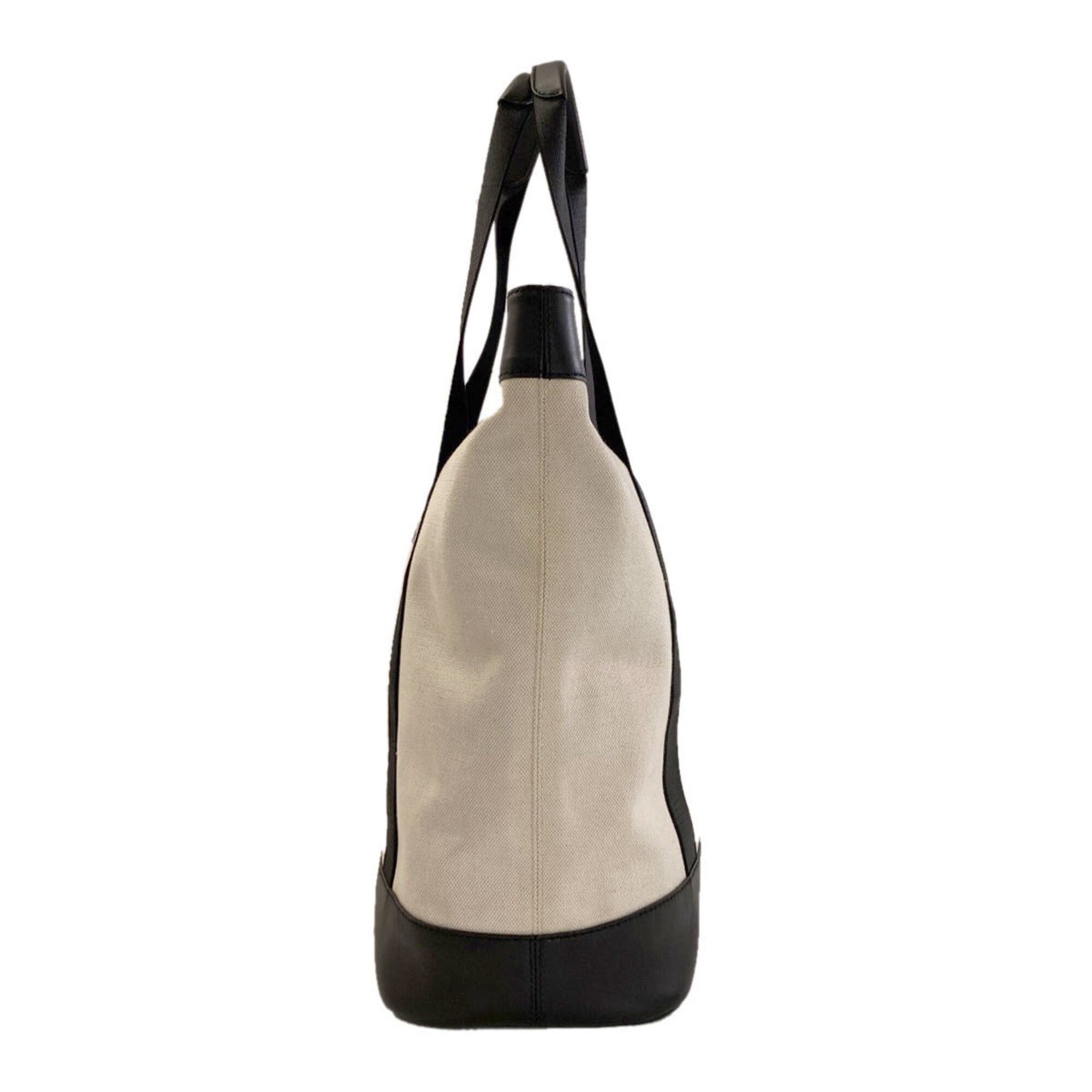 Balenciaga Balenciaga 374767 Navy Tote Bag, Canvas/Leather, Women's BALENCIAGA Size ONE SIZE - 3 Thumbnail