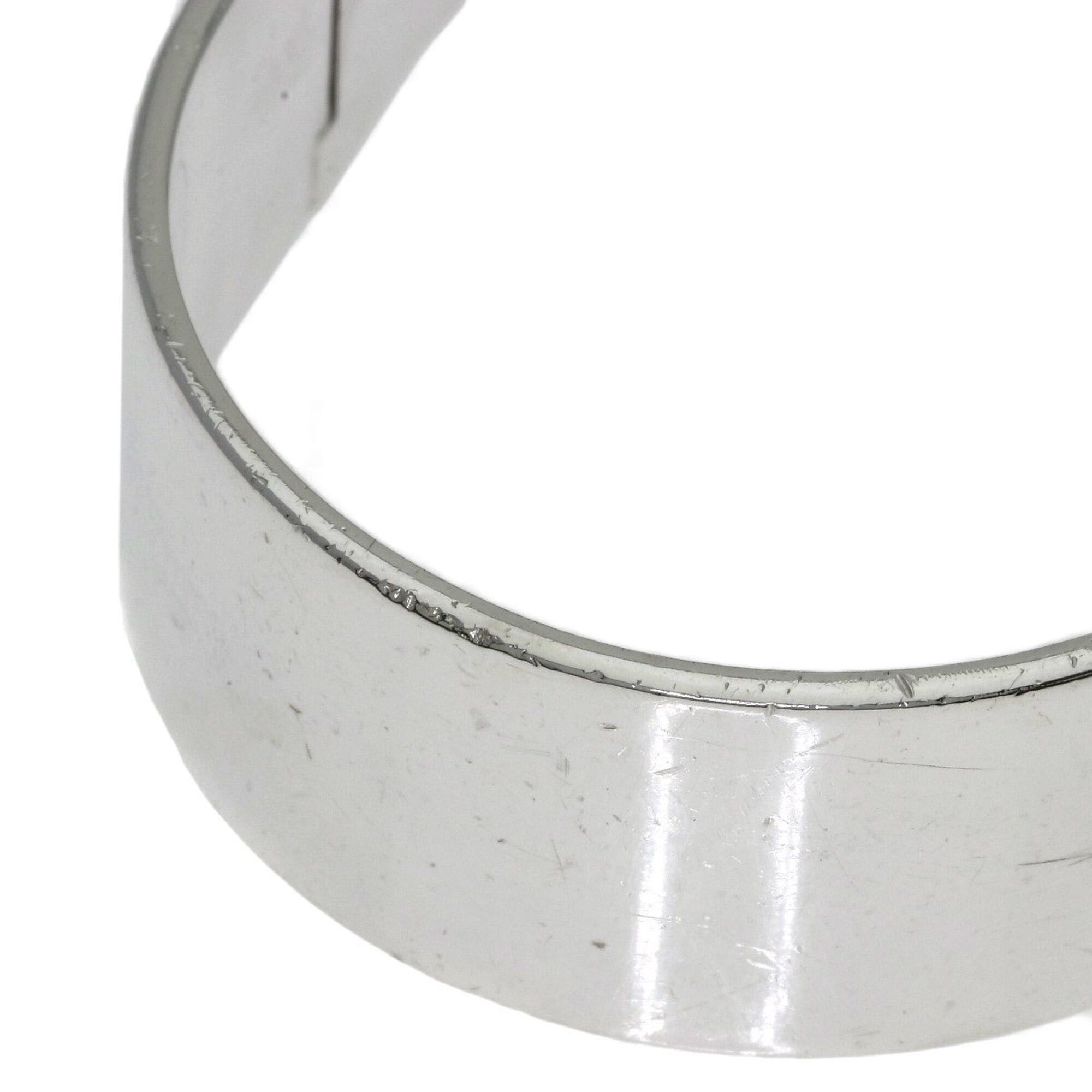 Gucci Gucci Logo Bangle Bracelet, Silver, Women's Size ONE SIZE - 13 Thumbnail