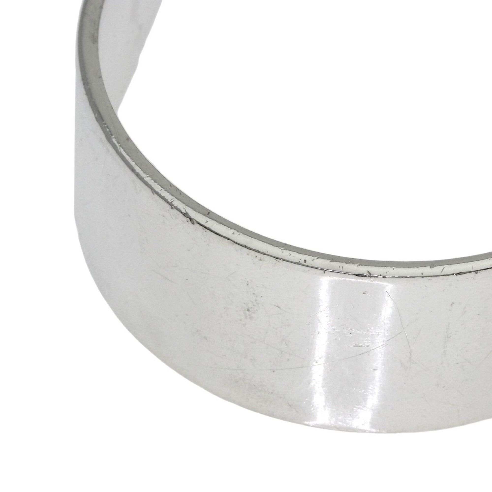 Gucci Gucci Logo Bangle Bracelet, Silver, Women's Size ONE SIZE - 12 Thumbnail