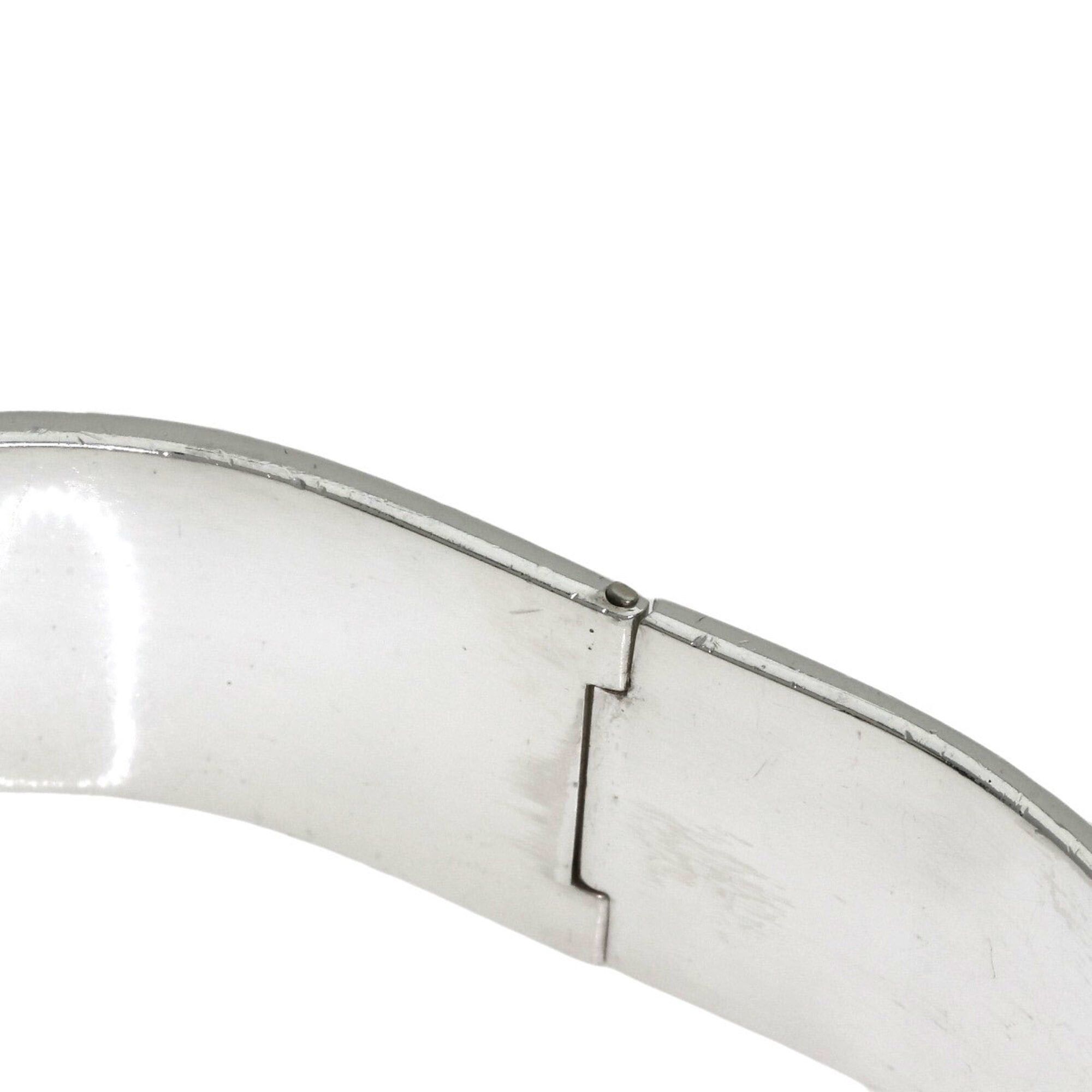 Gucci Gucci Logo Bangle Bracelet, Silver, Women's Size ONE SIZE - 14 Thumbnail