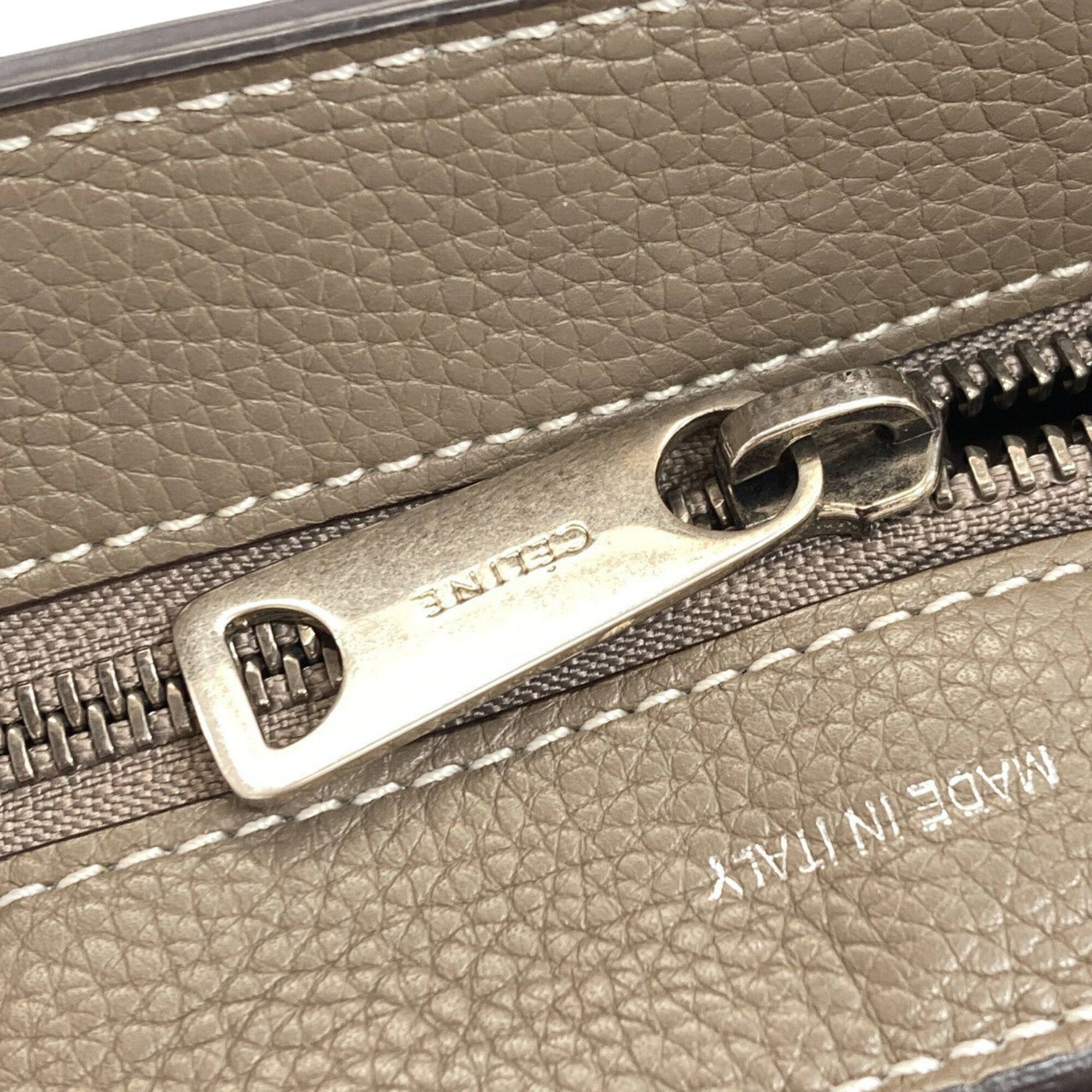 Celine Celine Trapeze 2-Way Handbag, Calfskin/Suede, Women's CELINE Size ONE SIZE - 15 Thumbnail