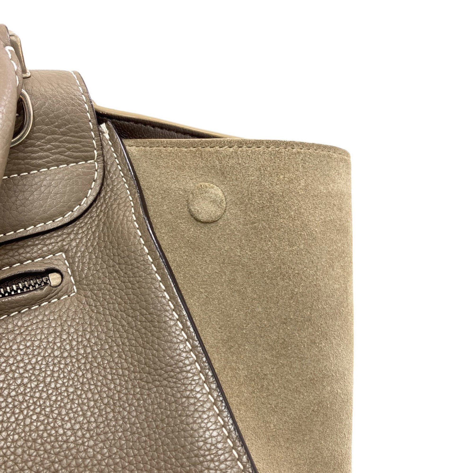 Celine Celine Trapeze 2-Way Handbag, Calfskin/Suede, Women's CELINE Size ONE SIZE - 17 Thumbnail