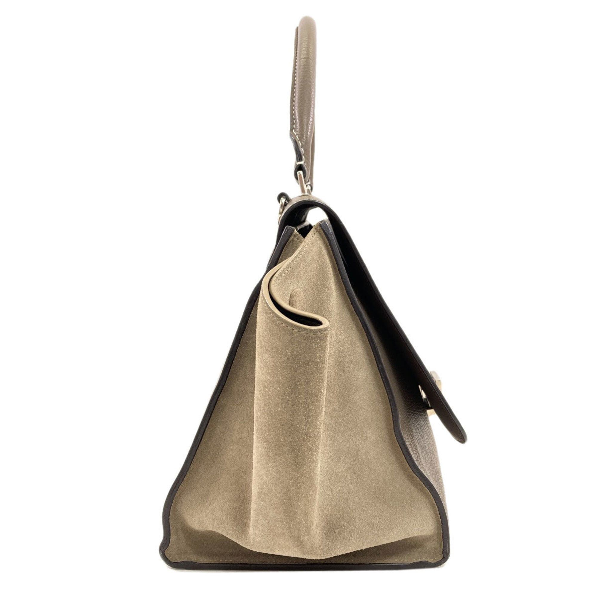 Celine Celine Trapeze 2-Way Handbag, Calfskin/Suede, Women's CELINE Size ONE SIZE - 3 Thumbnail
