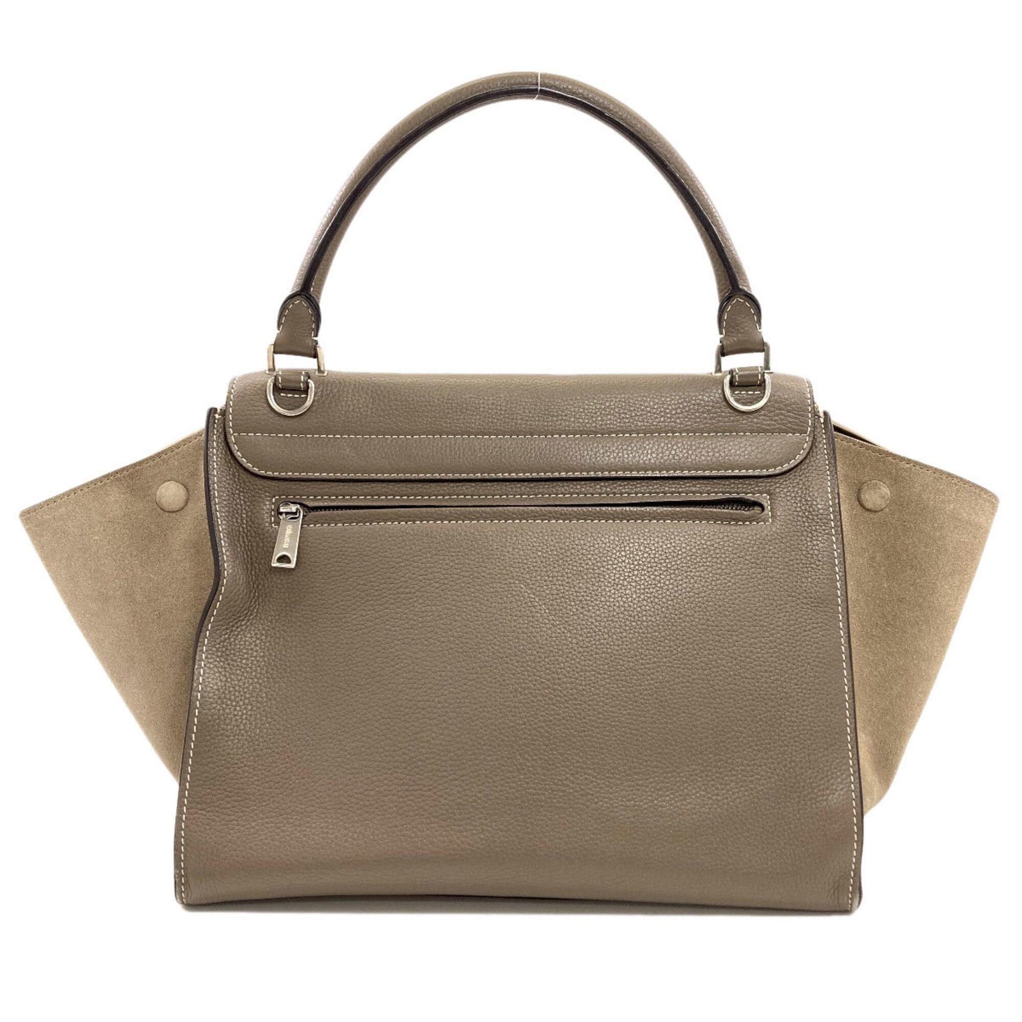 Celine Celine Trapeze 2-Way Handbag, Calfskin/Suede, Women's CELINE Size ONE SIZE - 2 Thumbnail