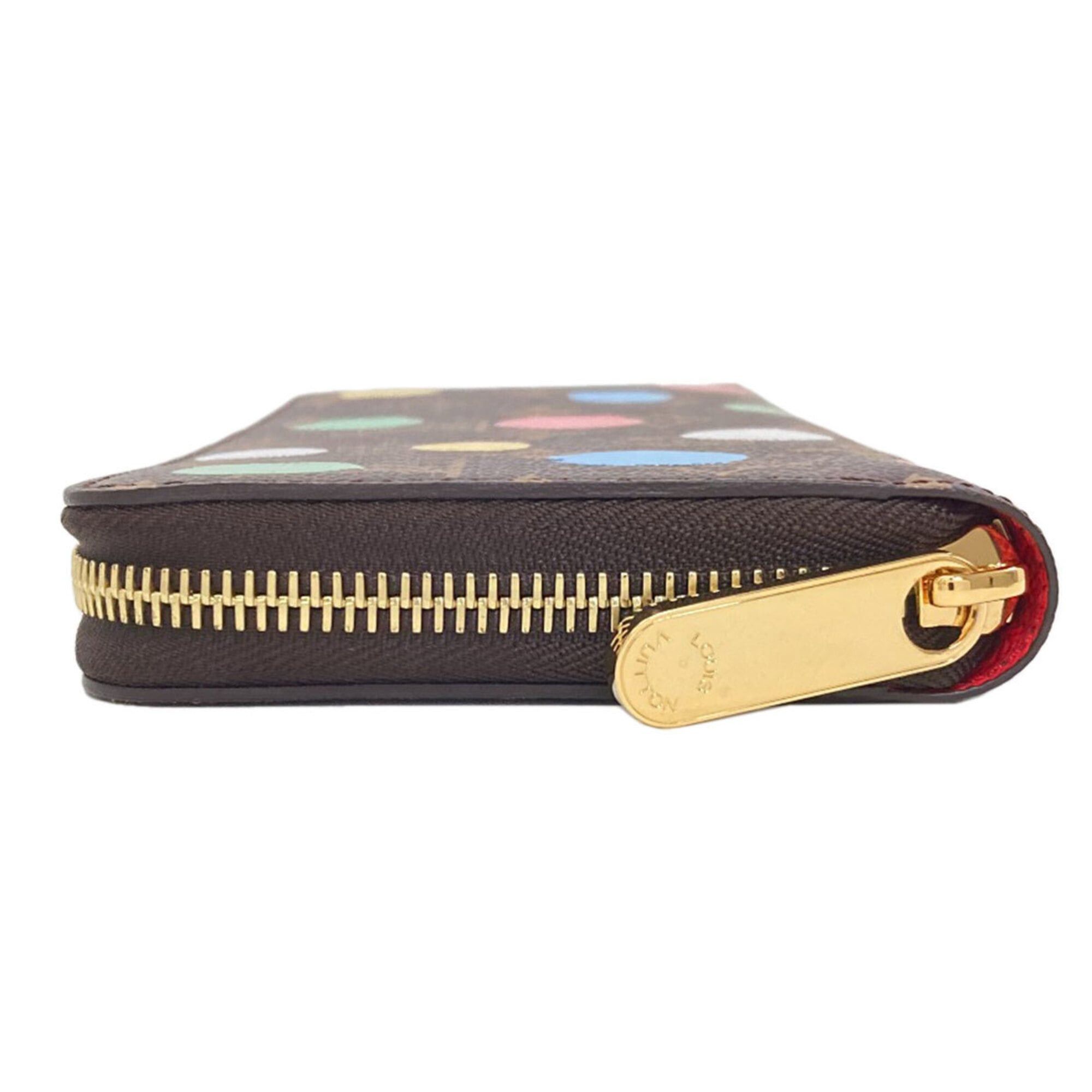 Louis Vuitton Louis Vuitton M81864 Zippy Wallet Yayoi Kusama Long Monogram Canvas Women's LOUIS VUITTON Size ONE SIZE - 3 Thumbnail