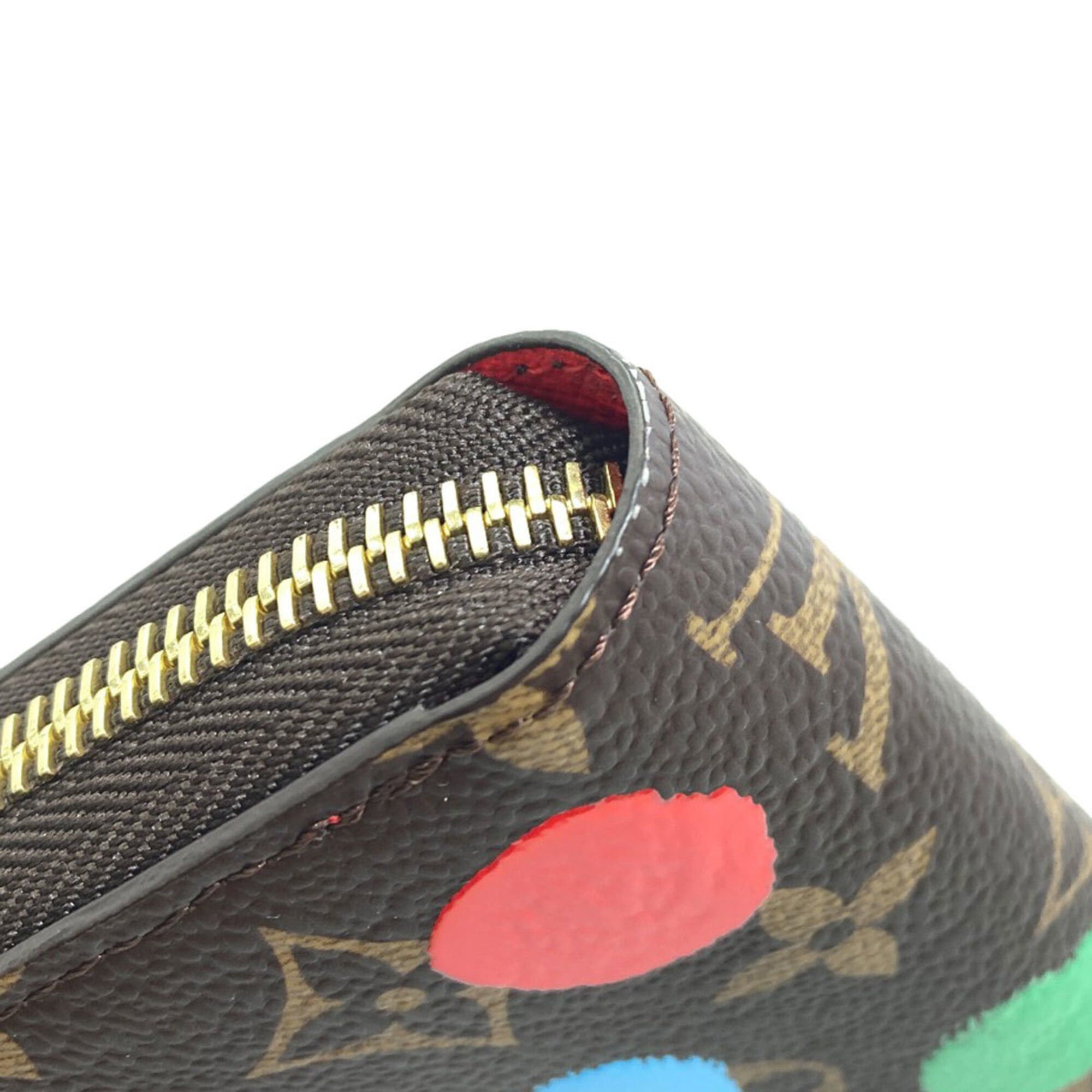 Louis Vuitton Louis Vuitton M81864 Zippy Wallet Yayoi Kusama Long Monogram Canvas Women's LOUIS VUITTON Size ONE SIZE - 13 Thumbnail