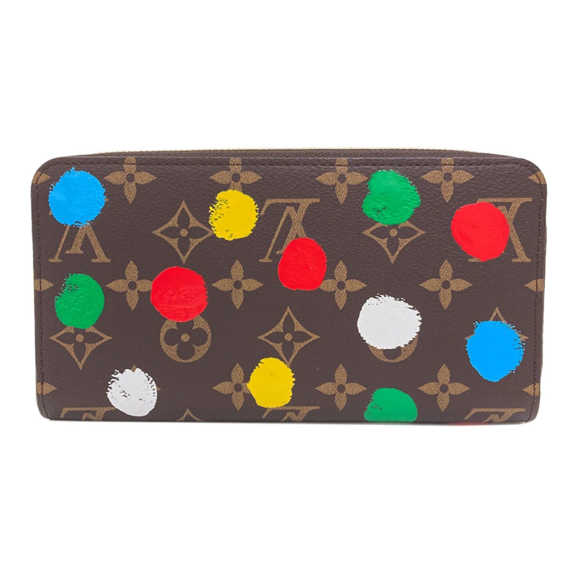 Louis Vuitton Louis Vuitton M81864 Zippy Wallet Yayoi Kusama Long Monogram Canvas Women's LOUIS VUITTON Size ONE SIZE - 2 Thumbnail