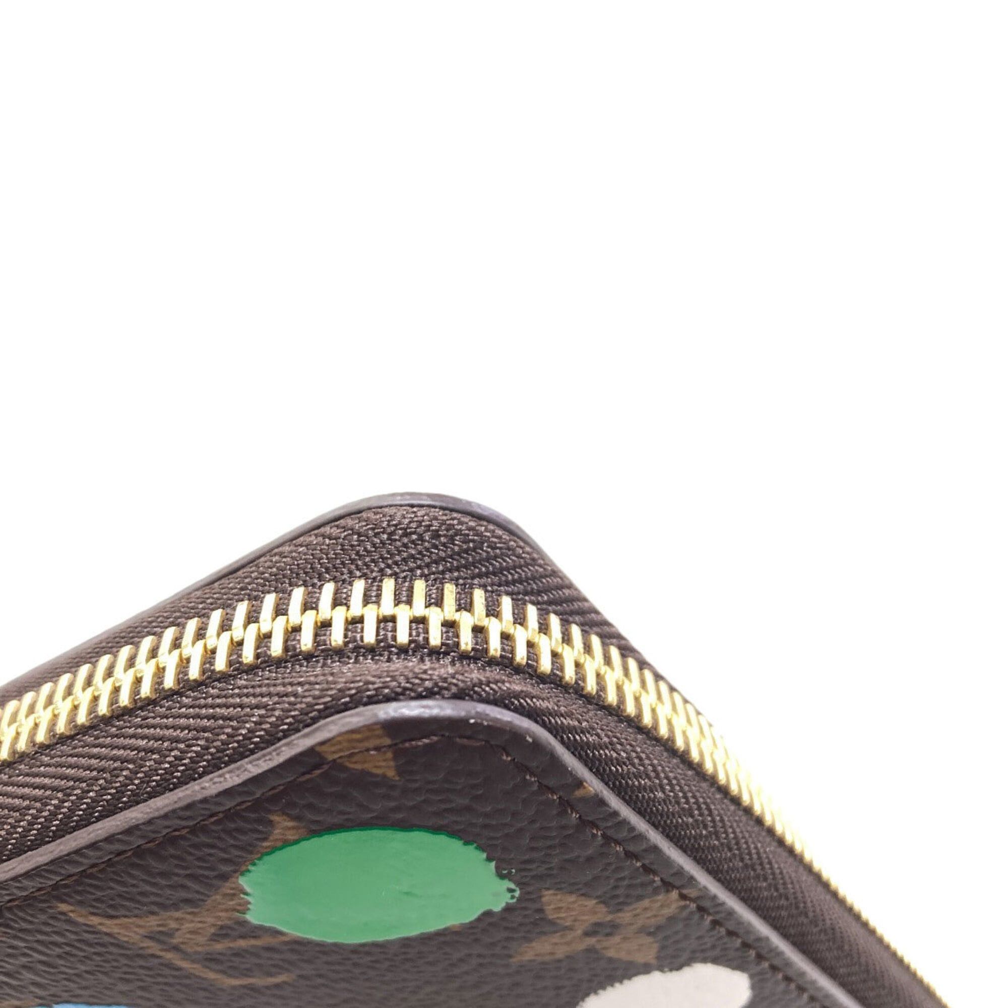 Louis Vuitton Louis Vuitton M81864 Zippy Wallet Yayoi Kusama Long Monogram Canvas Women's LOUIS VUITTON Size ONE SIZE - 11 Thumbnail