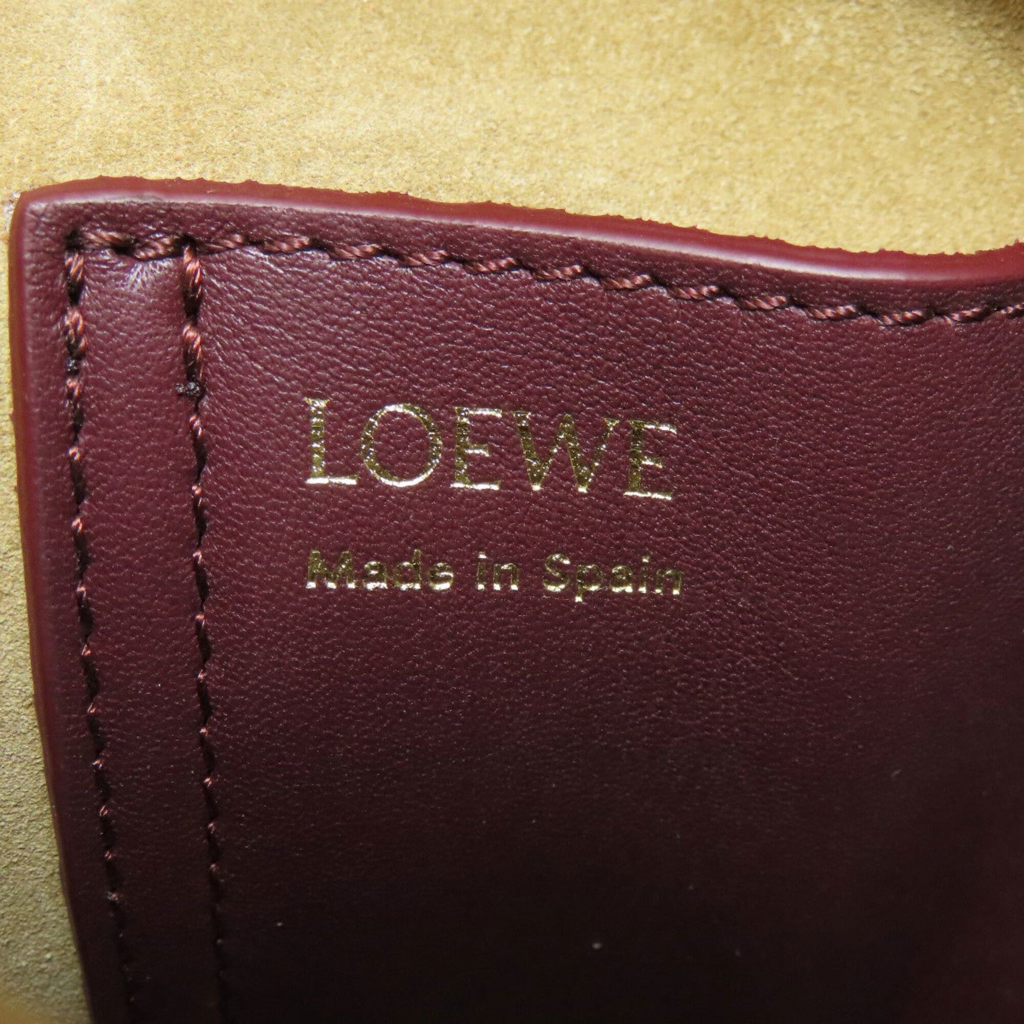 Loewe Loewe Pebble Bucket Bag Mini 2-Way Handbag Calfskin Women's LOEWE Size ONE SIZE - 6 Thumbnail