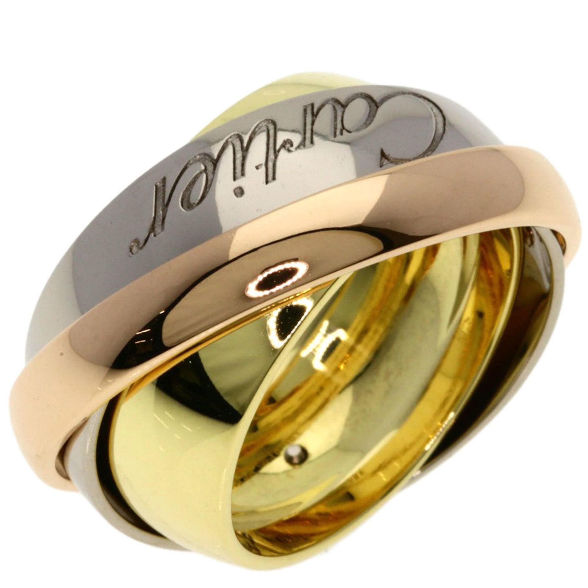 Cartier Cartier Trinity Must Essence #51 Ring - 18K Yellow Gold/18K White Pink Gold Women's CARTIER Size ONE SIZE - 2 Thumbnail