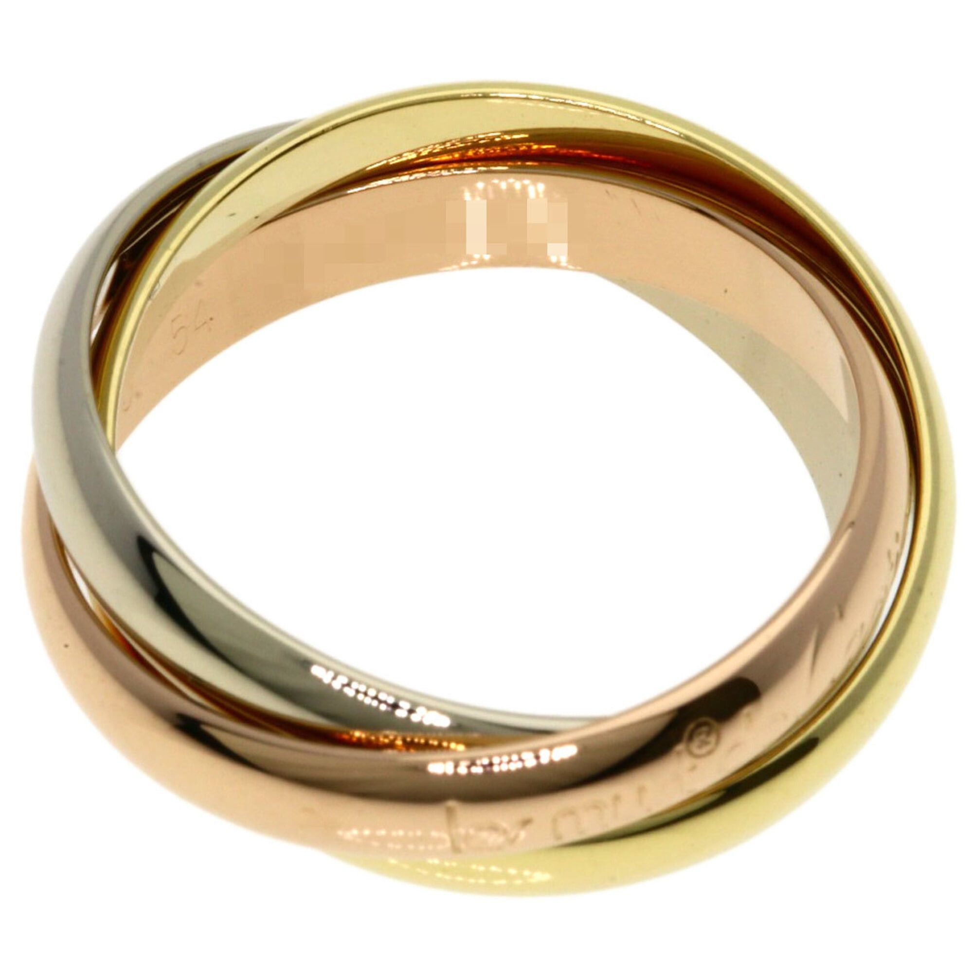 Cartier Cartier Trinity #54 Ring - 18K Yellow Gold/18K White Pink Gold Women's CARTIER Size ONE SIZE - 4 Thumbnail