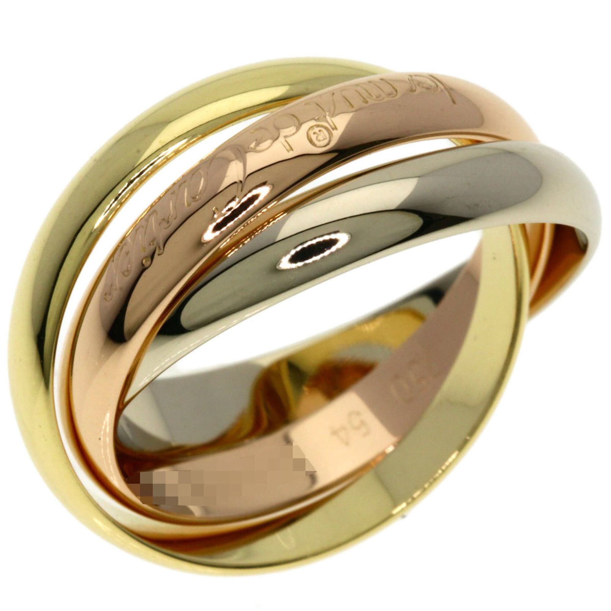 Cartier Cartier Trinity #54 Ring - 18K Yellow Gold/18K White Pink Gold Women's CARTIER Size ONE SIZE - 2 Thumbnail