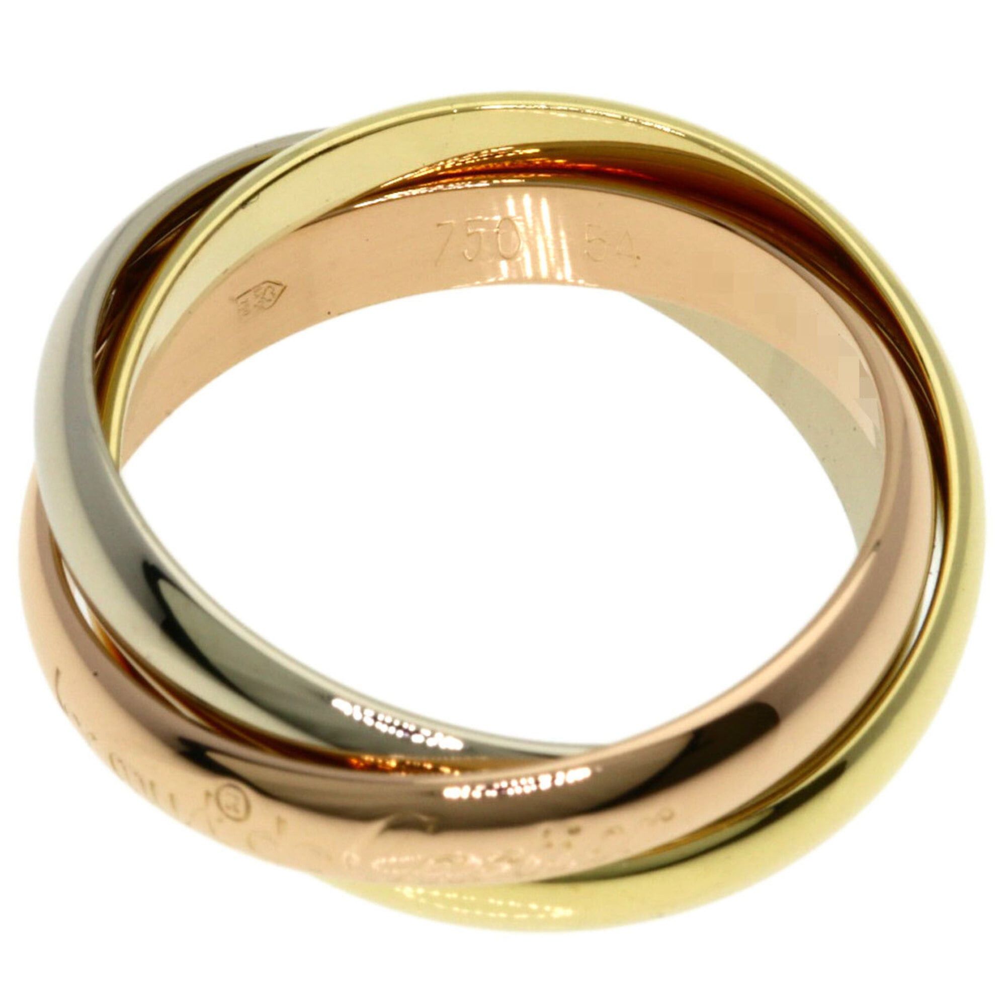 Cartier Cartier Trinity #54 Ring - 18K Yellow Gold/18K White Pink Gold Women's CARTIER Size ONE SIZE - 3 Thumbnail