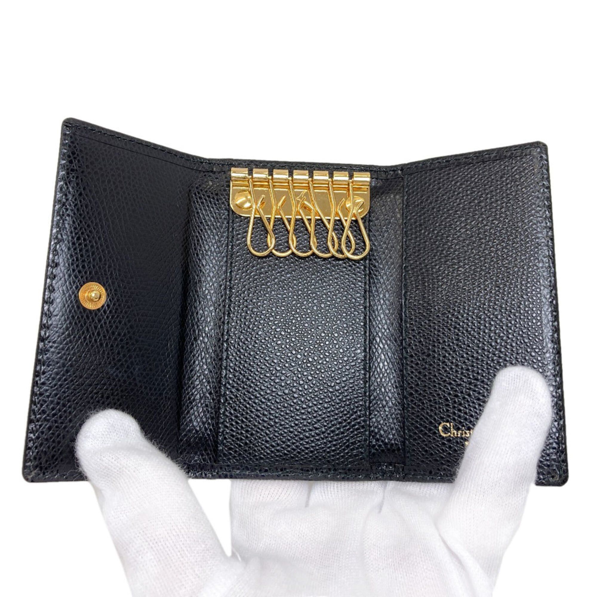 Dior Christian Dior CD Logo Leather Key Case for Women Size ONE SIZE - 4 Thumbnail