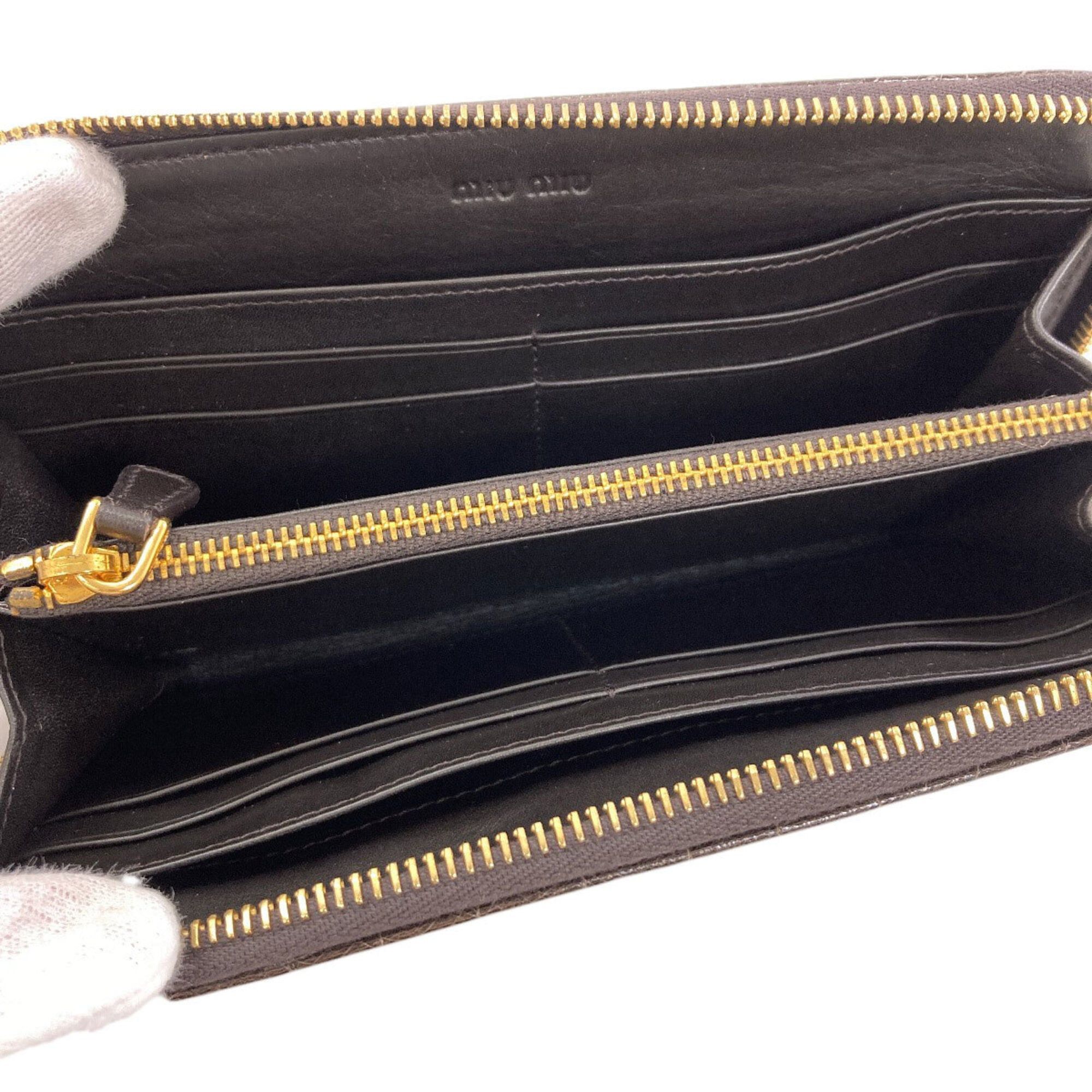 Miu Miu Miu Miu Miu embossed leather long wallet for women. Size ONE SIZE - 4 Thumbnail