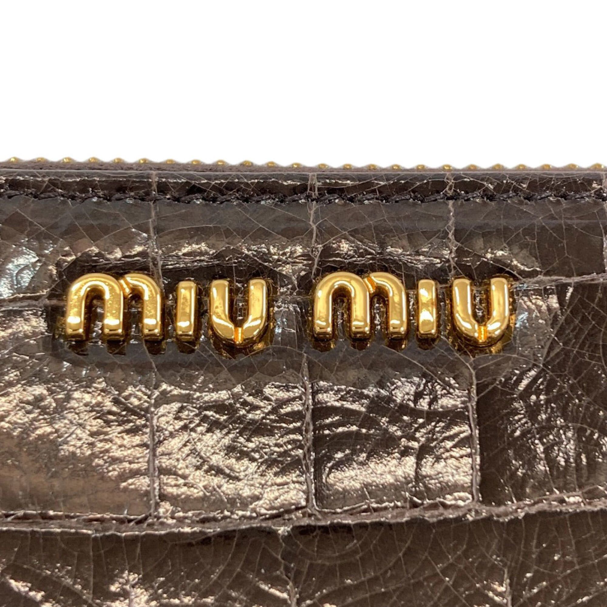 Miu Miu Miu Miu Miu embossed leather long wallet for women. Size ONE SIZE - 17 Thumbnail