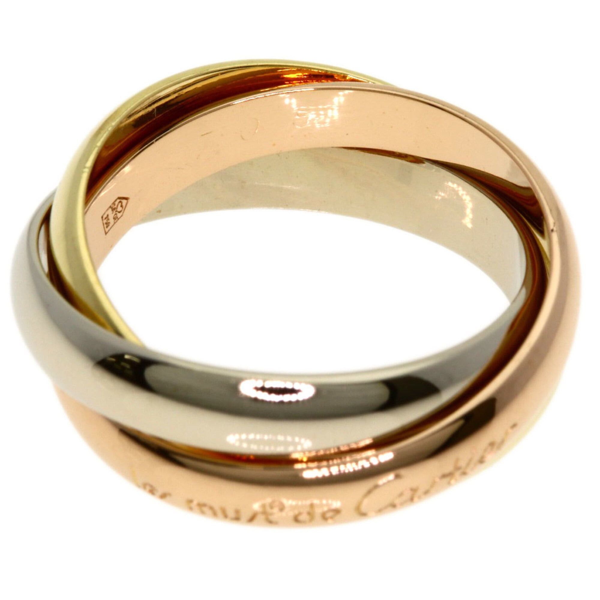Cartier Cartier Trinity #53 Ring - 18K Yellow Gold/18K Pink White Gold Women's CARTIER Size ONE SIZE - 3 Thumbnail