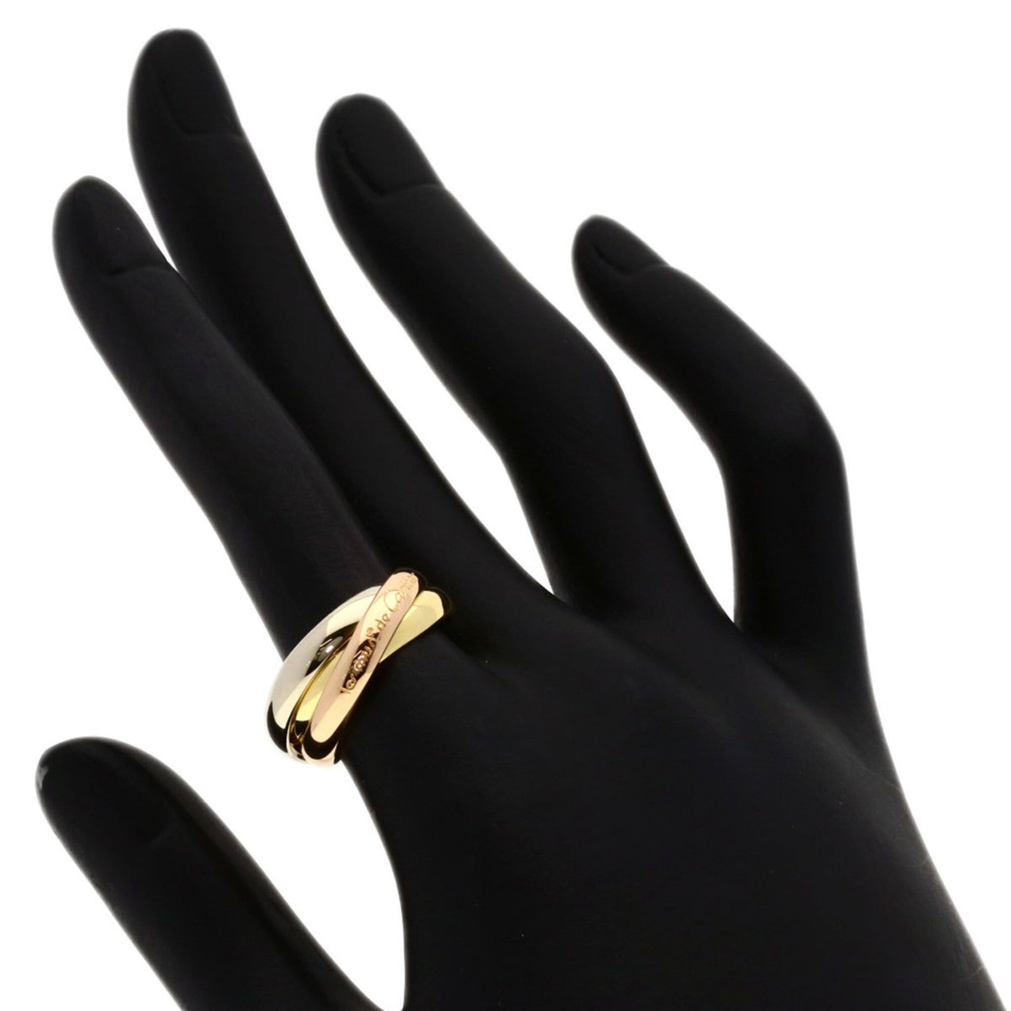 Cartier Cartier Trinity #53 Ring - 18K Yellow Gold/18K Pink White Gold Women's CARTIER Size ONE SIZE - 4 Thumbnail