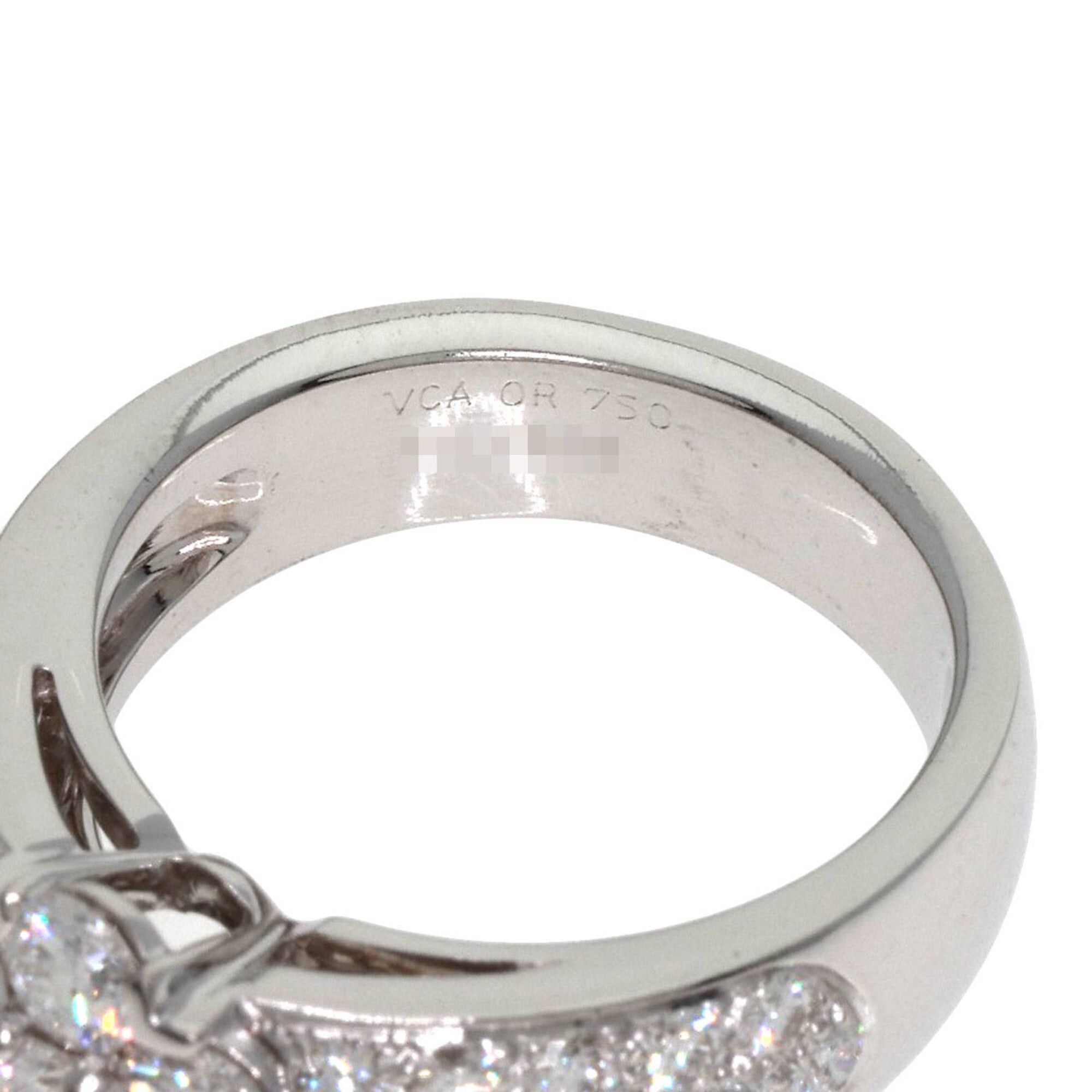Van Cleef & Arpels Van Cleef & Arpels Fleurette Diamond Ring, 18K White Gold, Women's. Size ONE SIZE - 5 Thumbnail