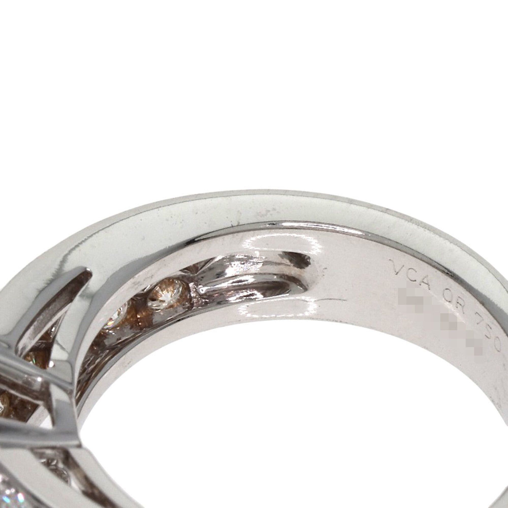 Van Cleef & Arpels Van Cleef & Arpels Fleurette Diamond Ring, 18K White Gold, Women's. Size ONE SIZE - 7 Thumbnail