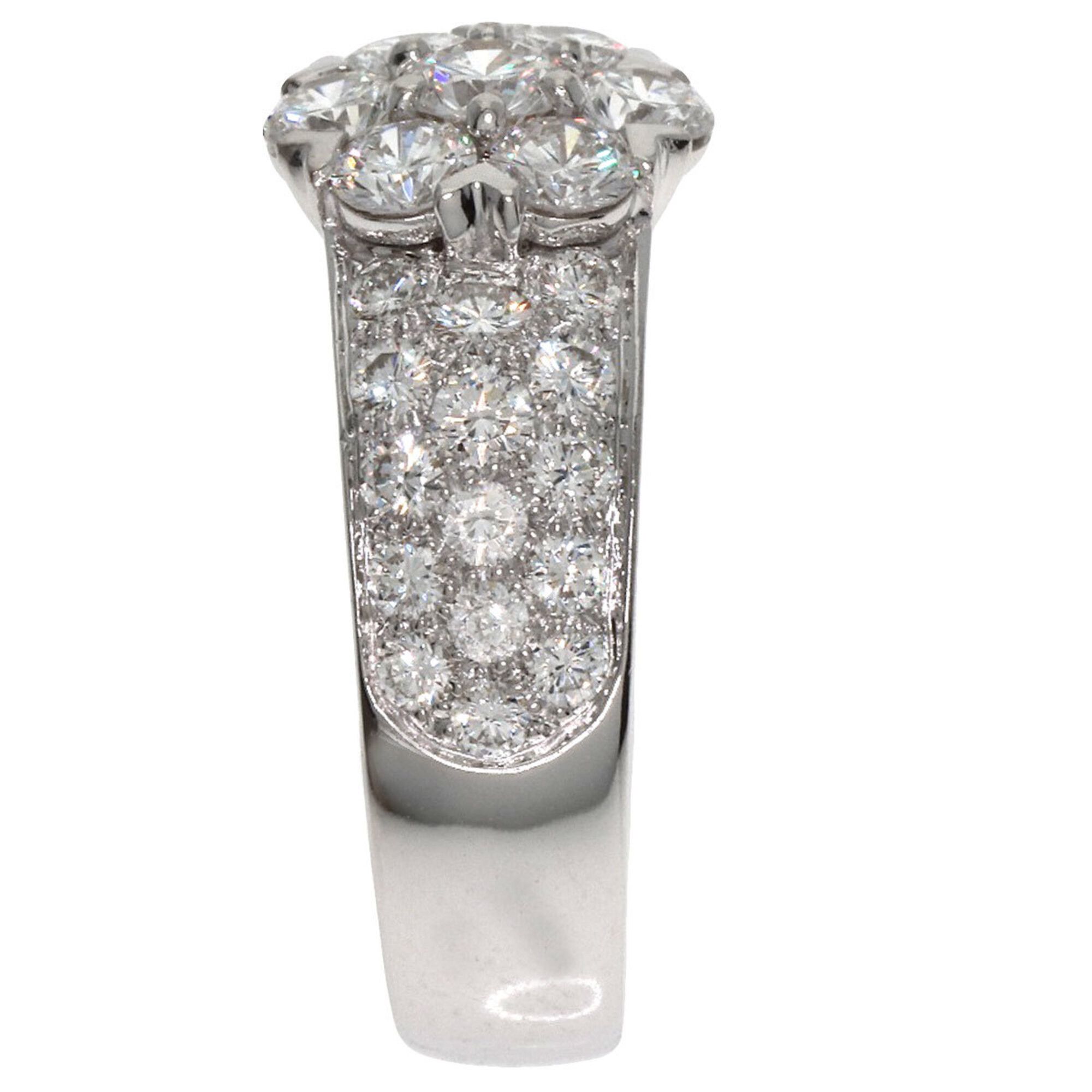 Van Cleef & Arpels Van Cleef & Arpels Fleurette Diamond Ring, 18K White Gold, Women's. Size ONE SIZE - 3 Thumbnail