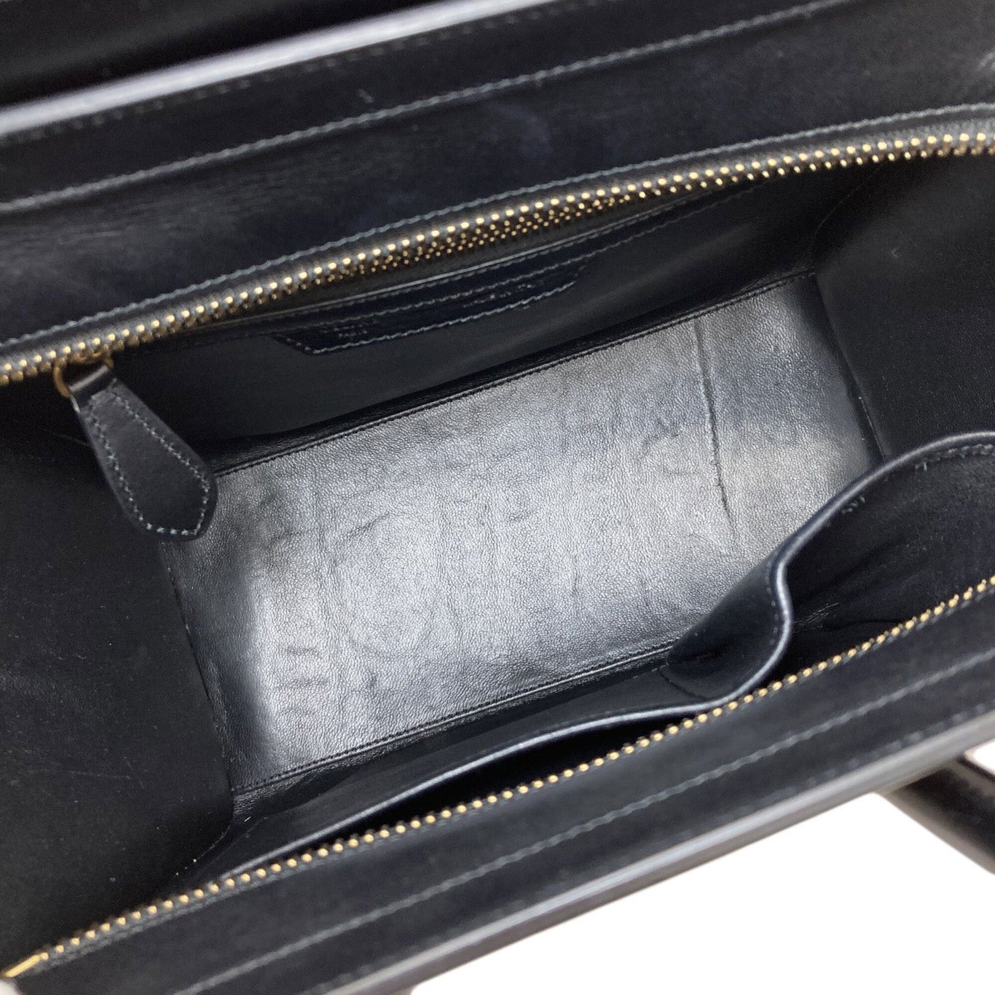 Celine Celine Luggage Micro Handbag, Canvas/Leather, Women's CELINE Size ONE SIZE - 5 Thumbnail