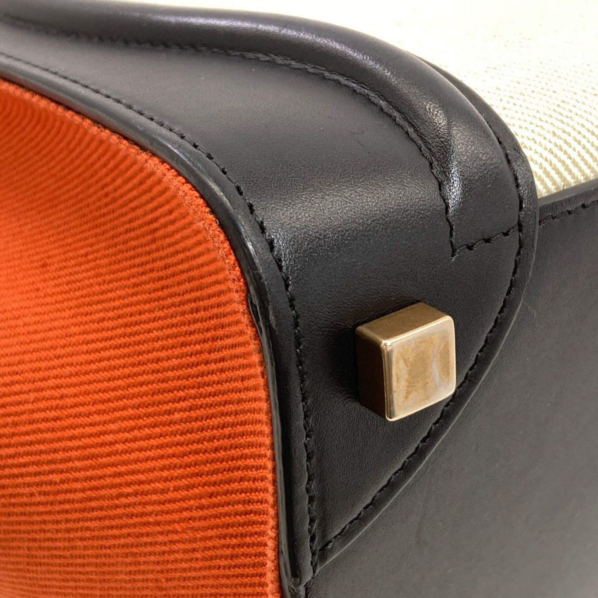 Celine Celine Luggage Micro Handbag, Canvas/Leather, Women's CELINE Size ONE SIZE - 25 Thumbnail